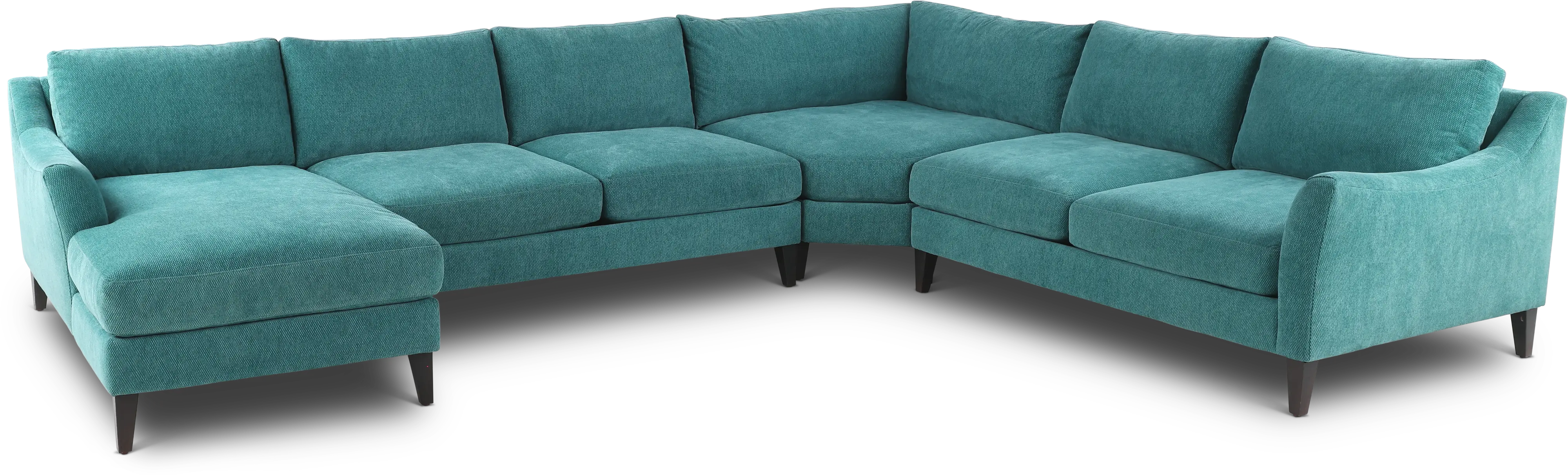 Design Lab Blue 4 Piece Sectional-1