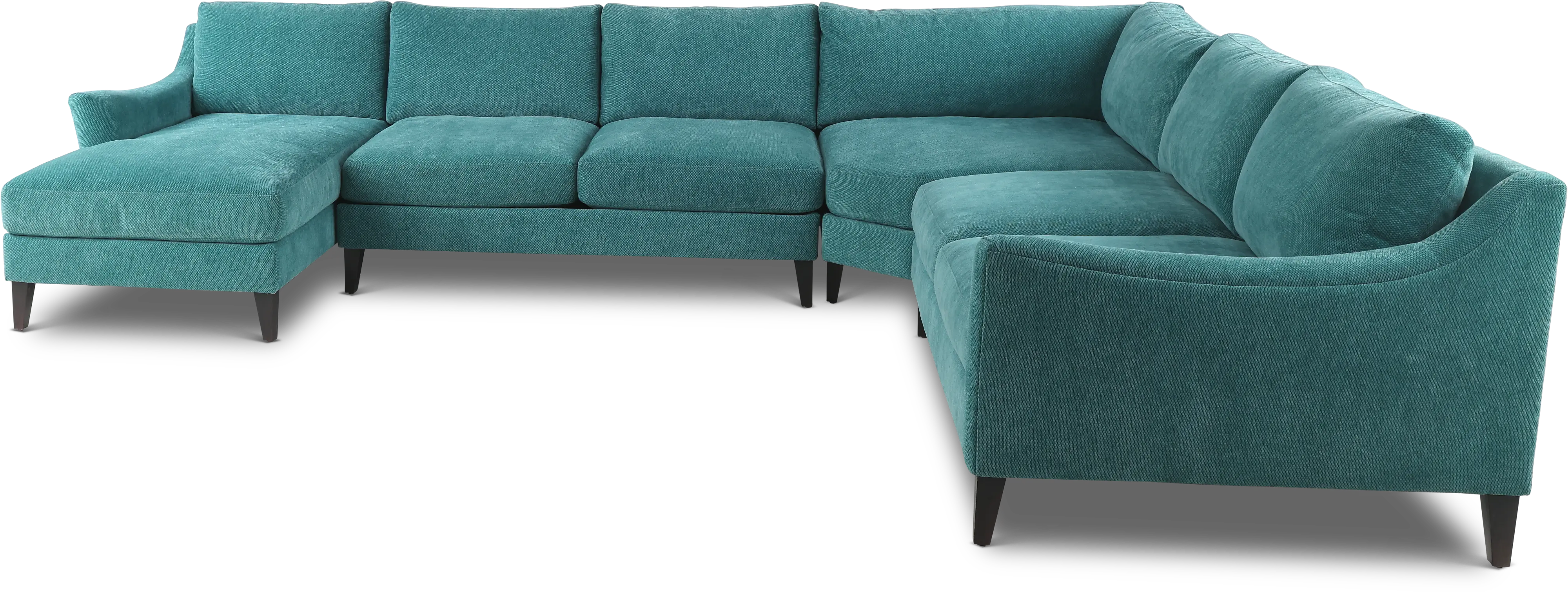 Design Lab Blue 4 Piece Sectional-4