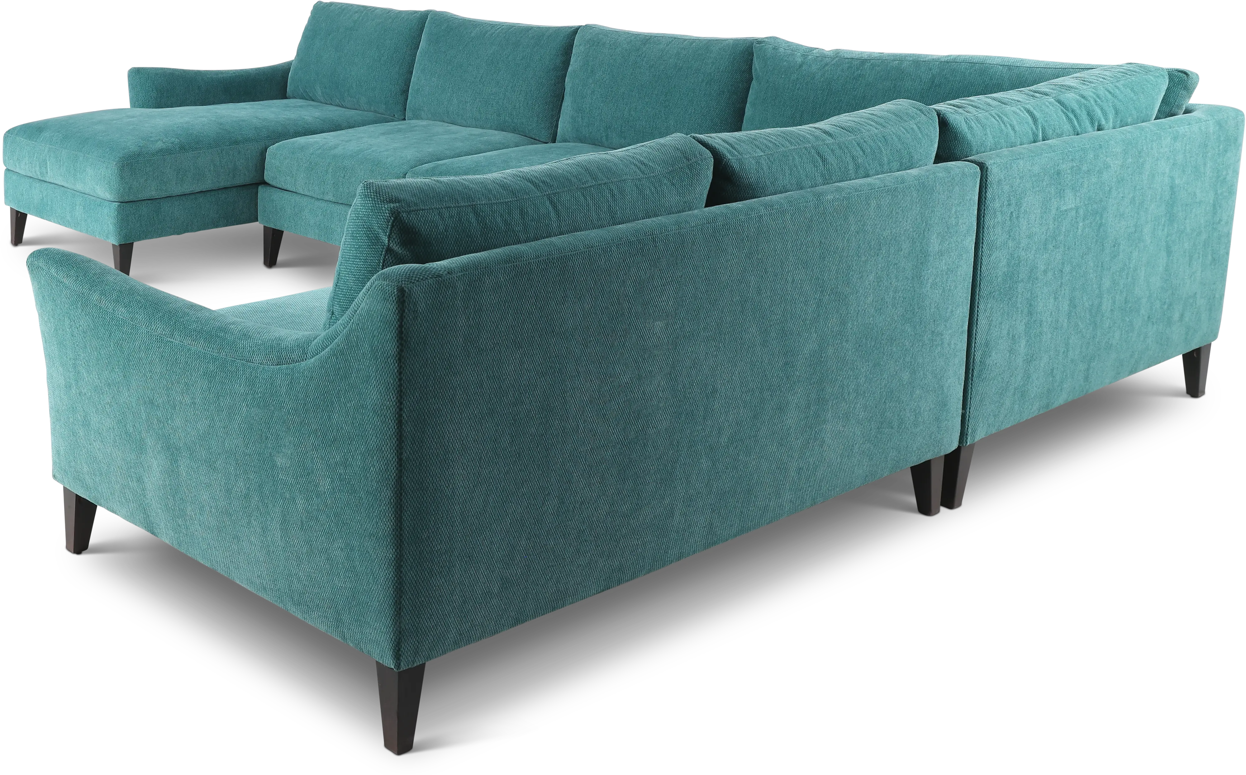 Design Lab Blue 4 Piece Sectional-5