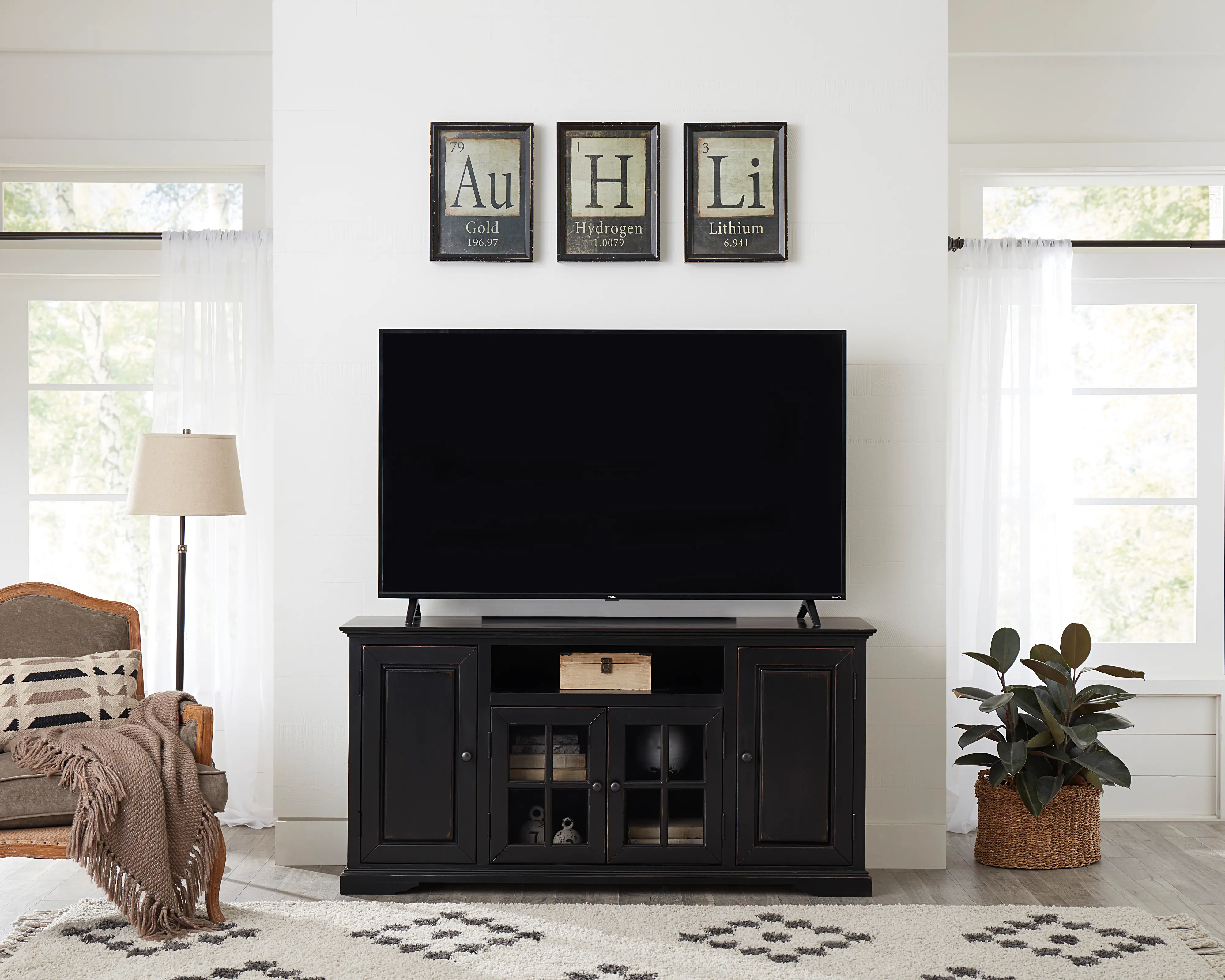 Hamilton Black 64  TV Stand-2