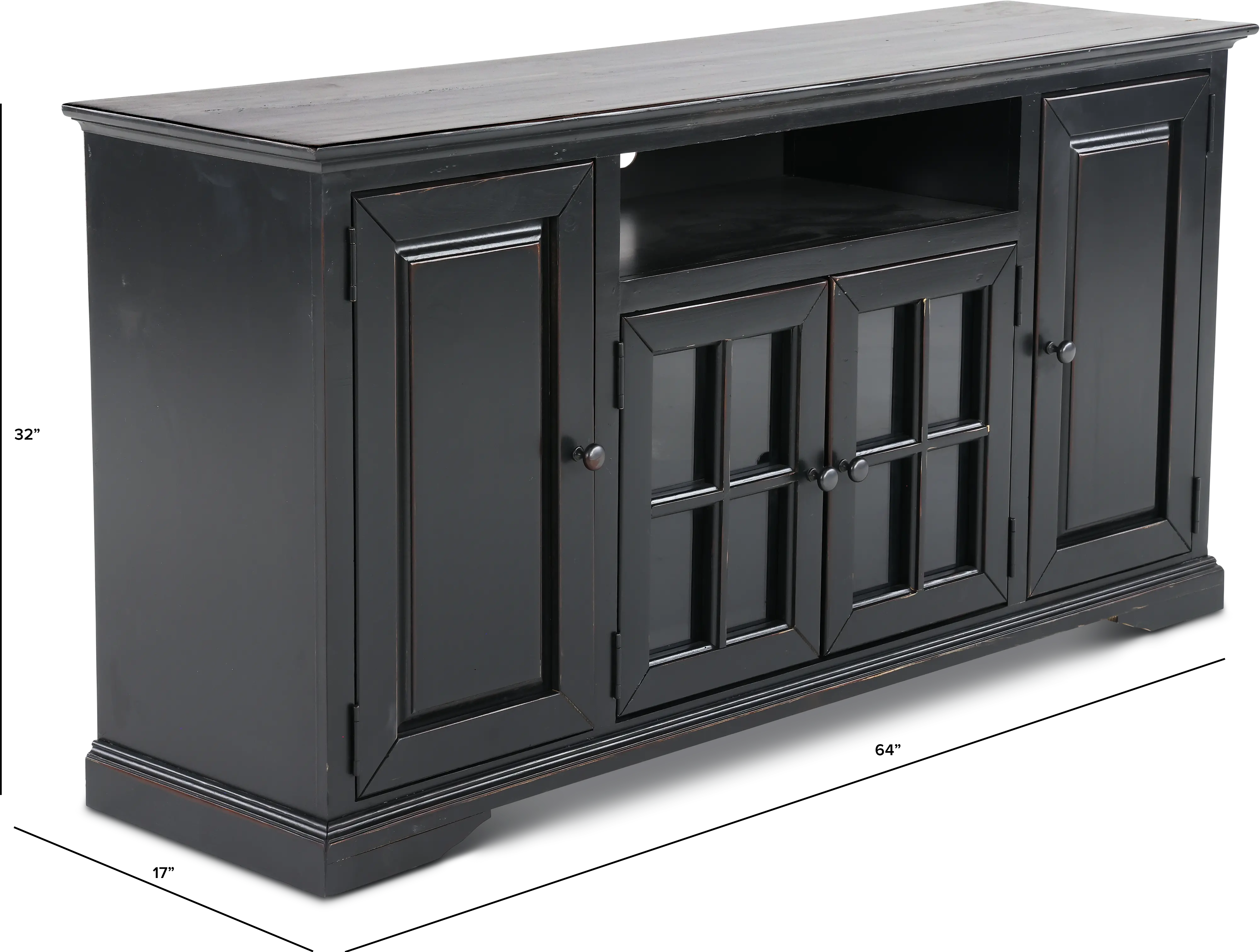 Hamilton Black 64  TV Stand-3