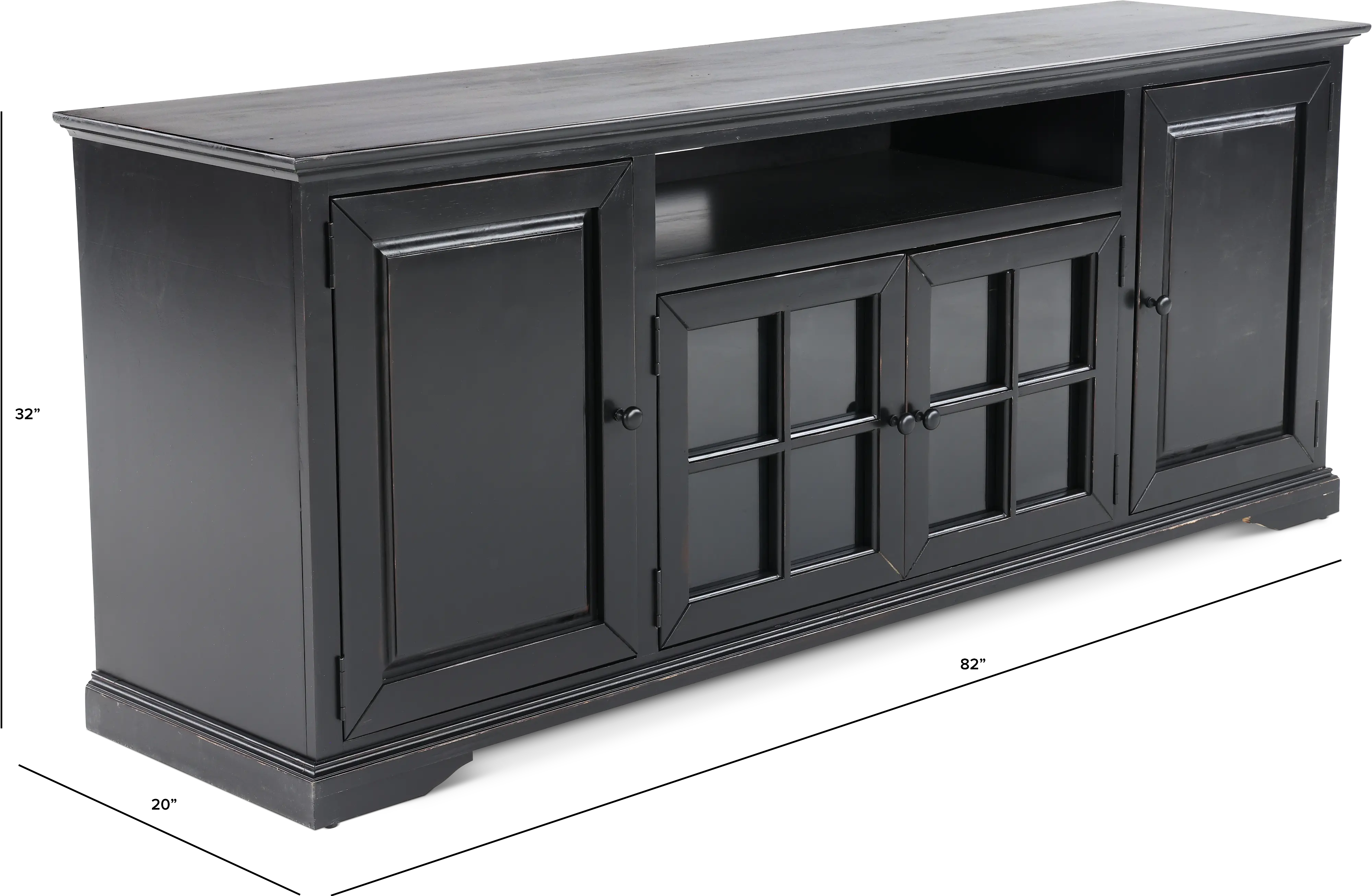 Hamilton Black 82  TV Stand-3