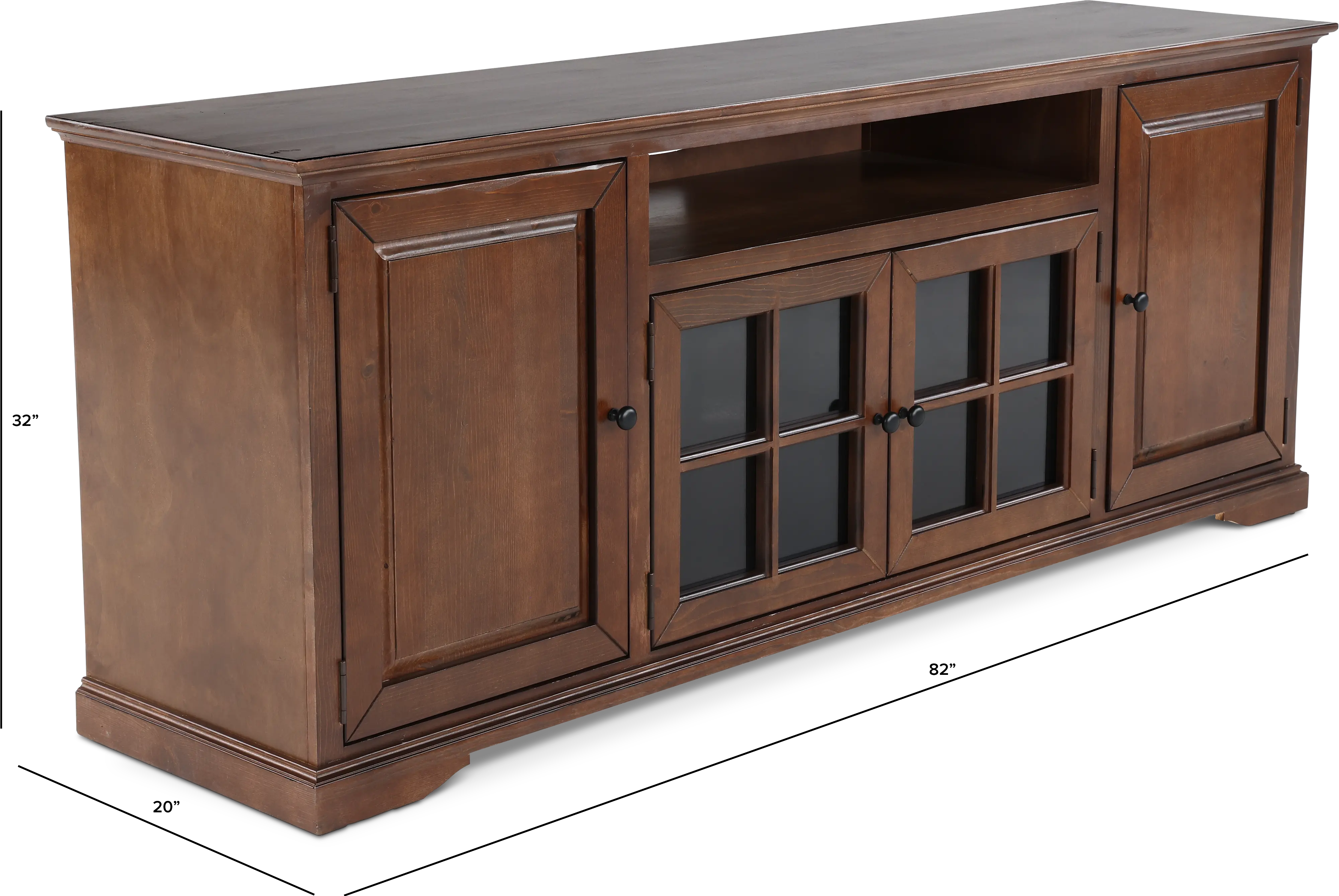 Hamilton Cherry 82  TV Stand-3