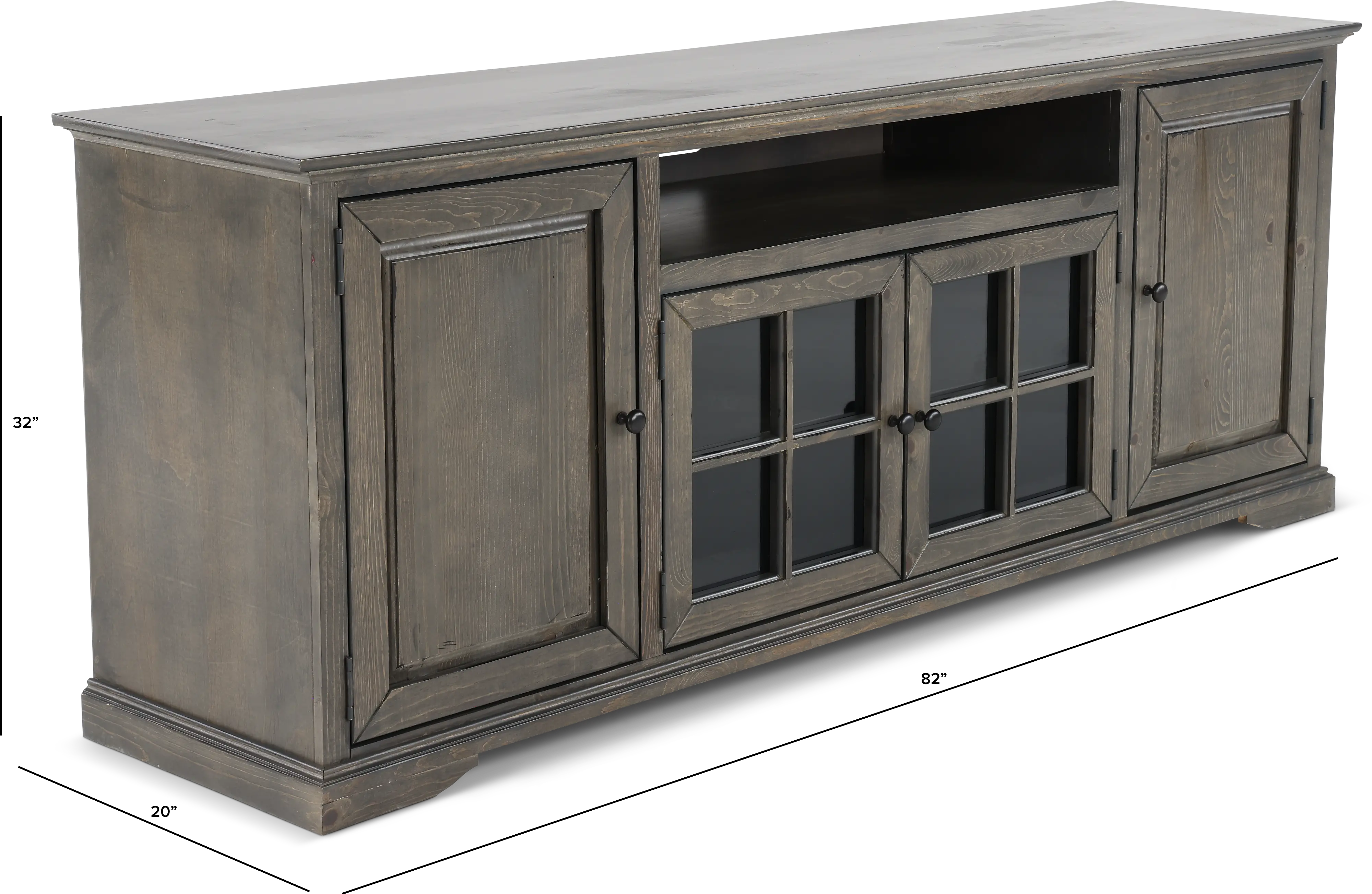 Hamilton Gray 82  TV Stand-3