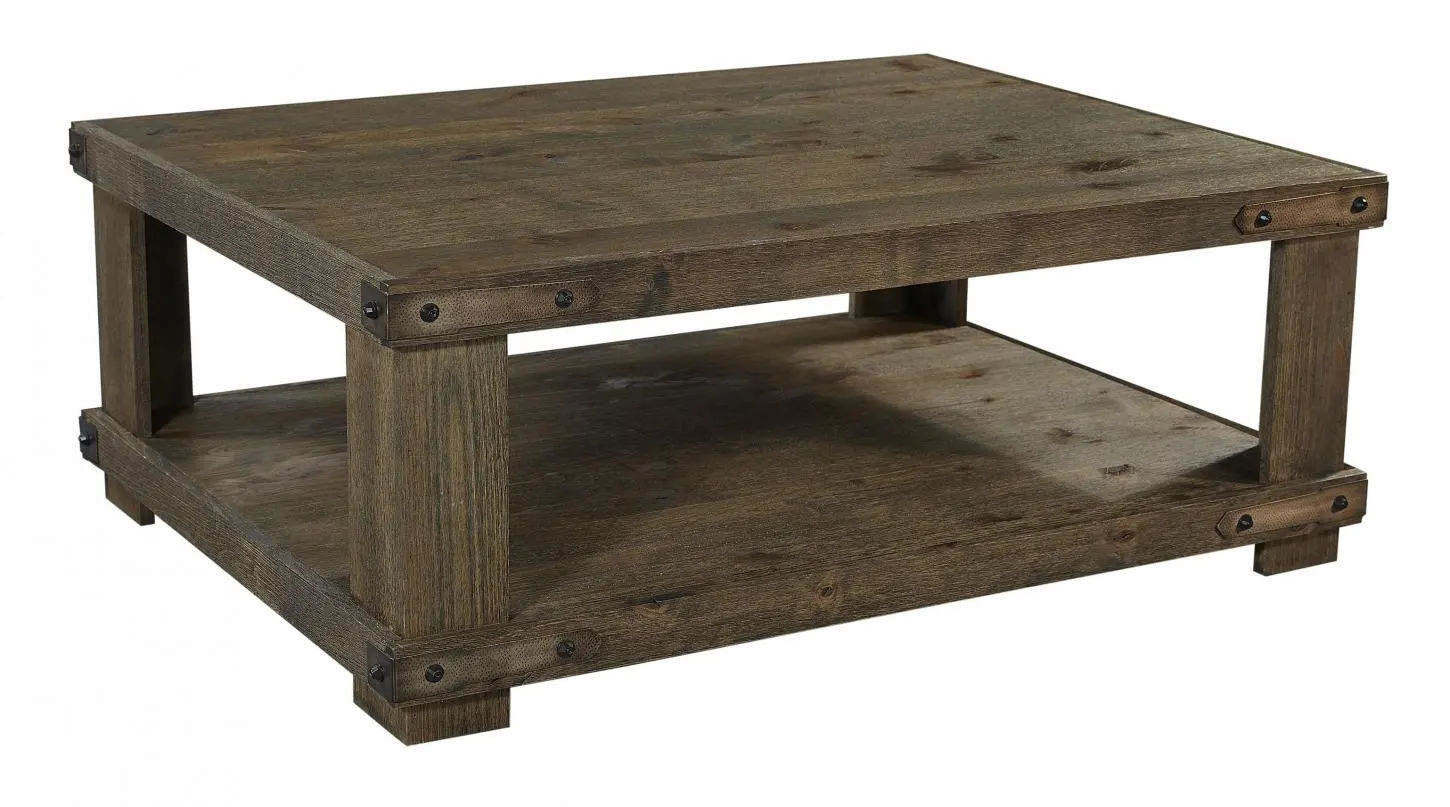Sawyer Rustic Brown Coffee Table-1
