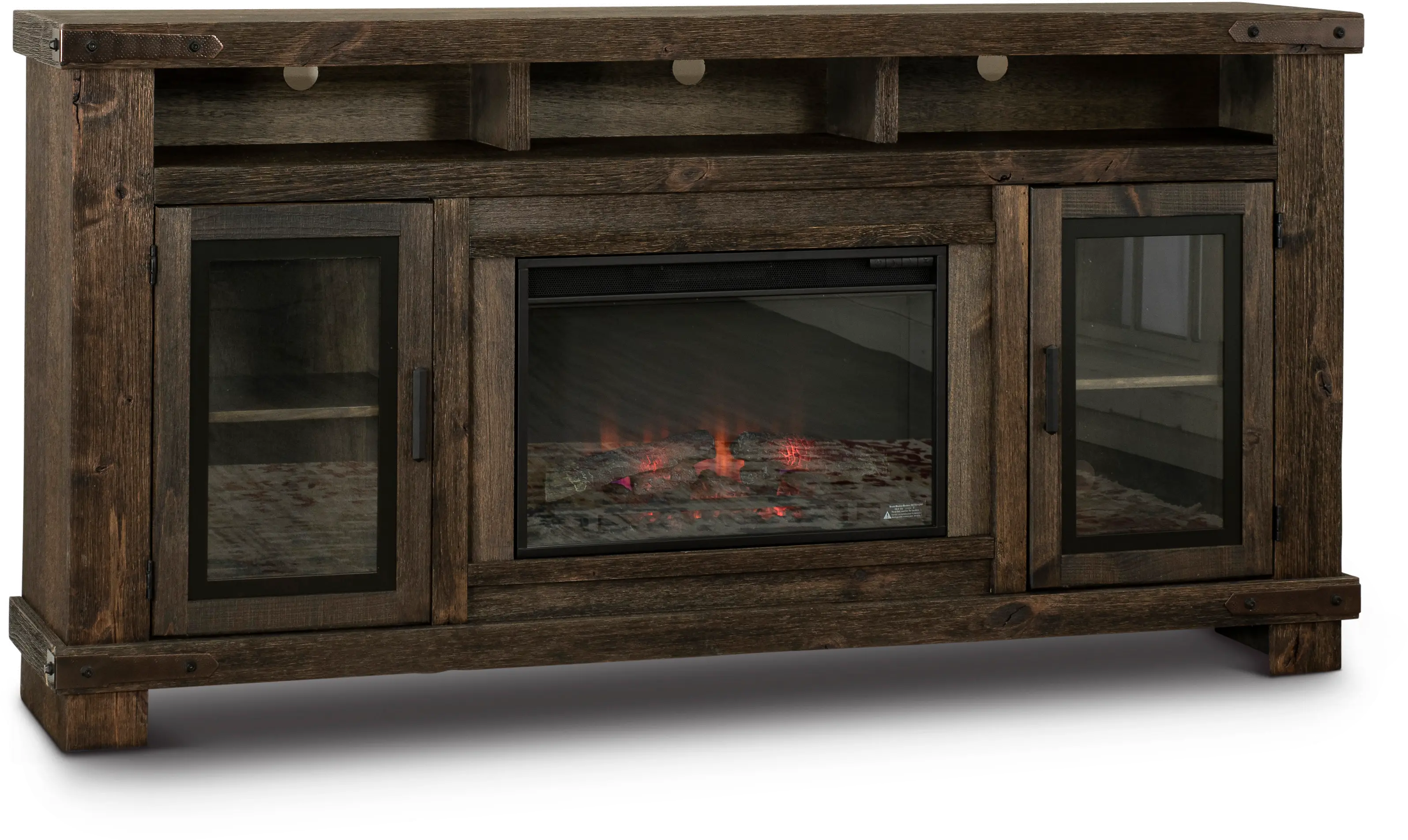 Sawyer Brown 78  Fireplace TV Stand-1