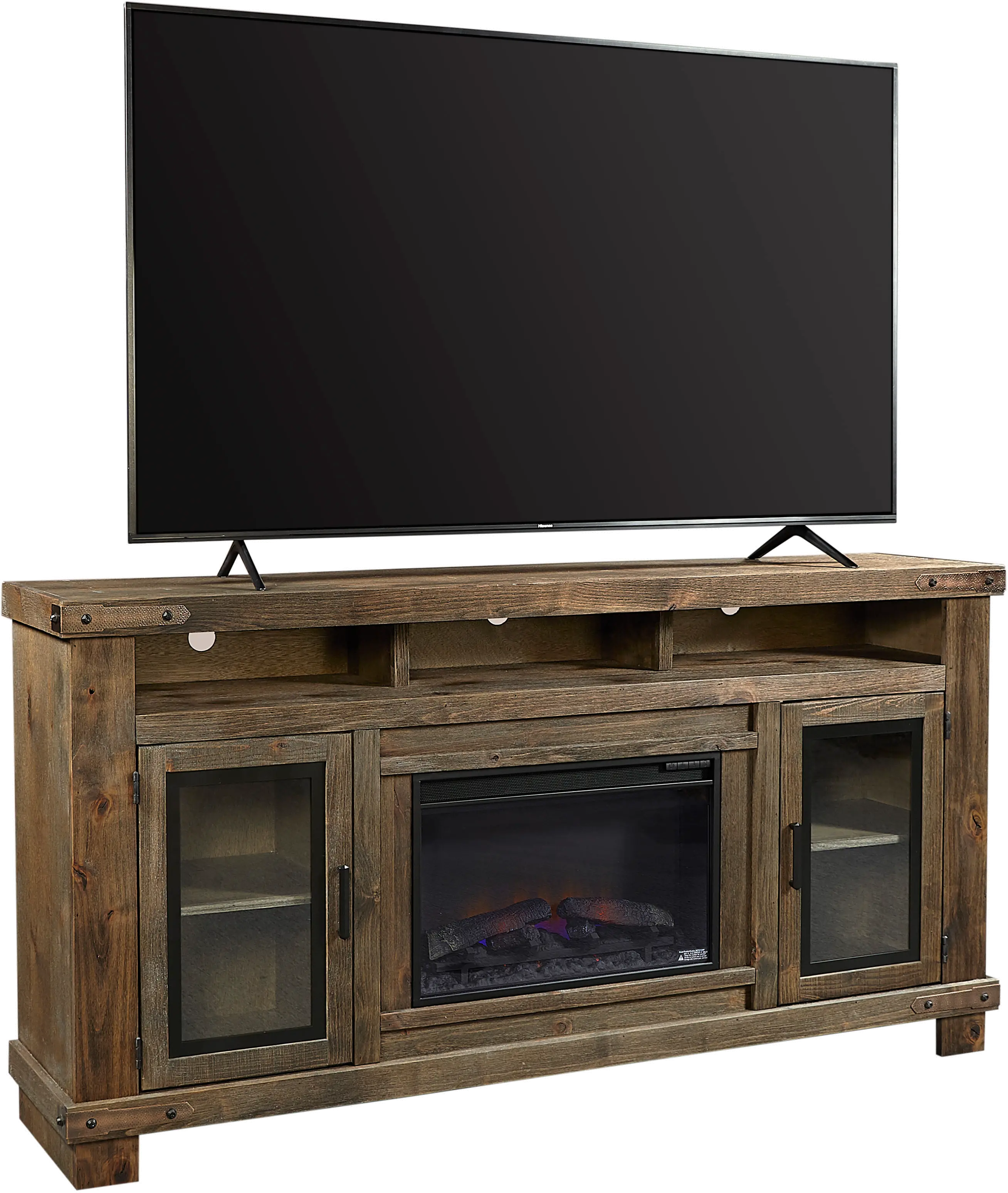 Sawyer Brown 78  Fireplace TV Stand-3