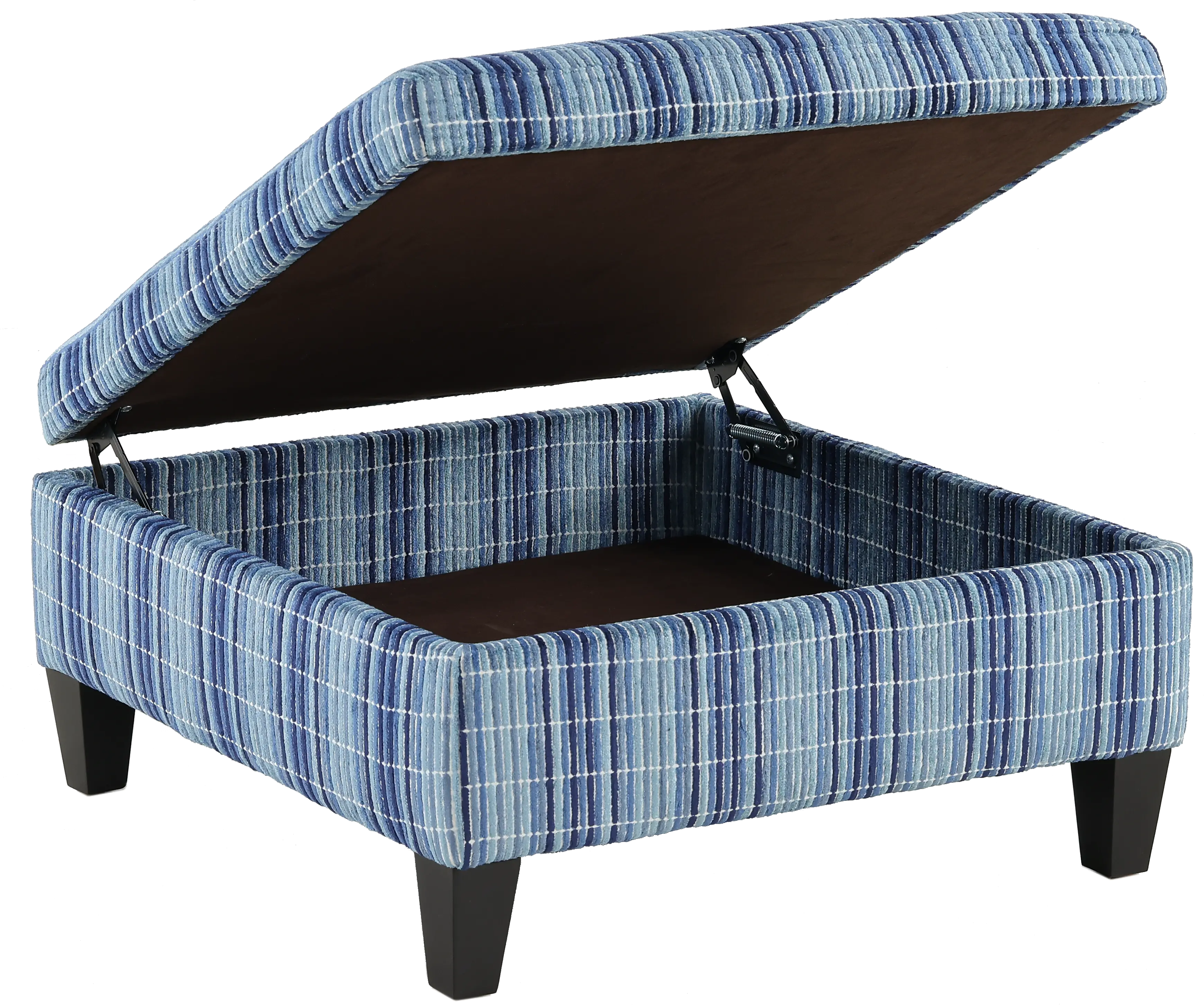 Orion Blue Storage Cocktail Ottoman-6