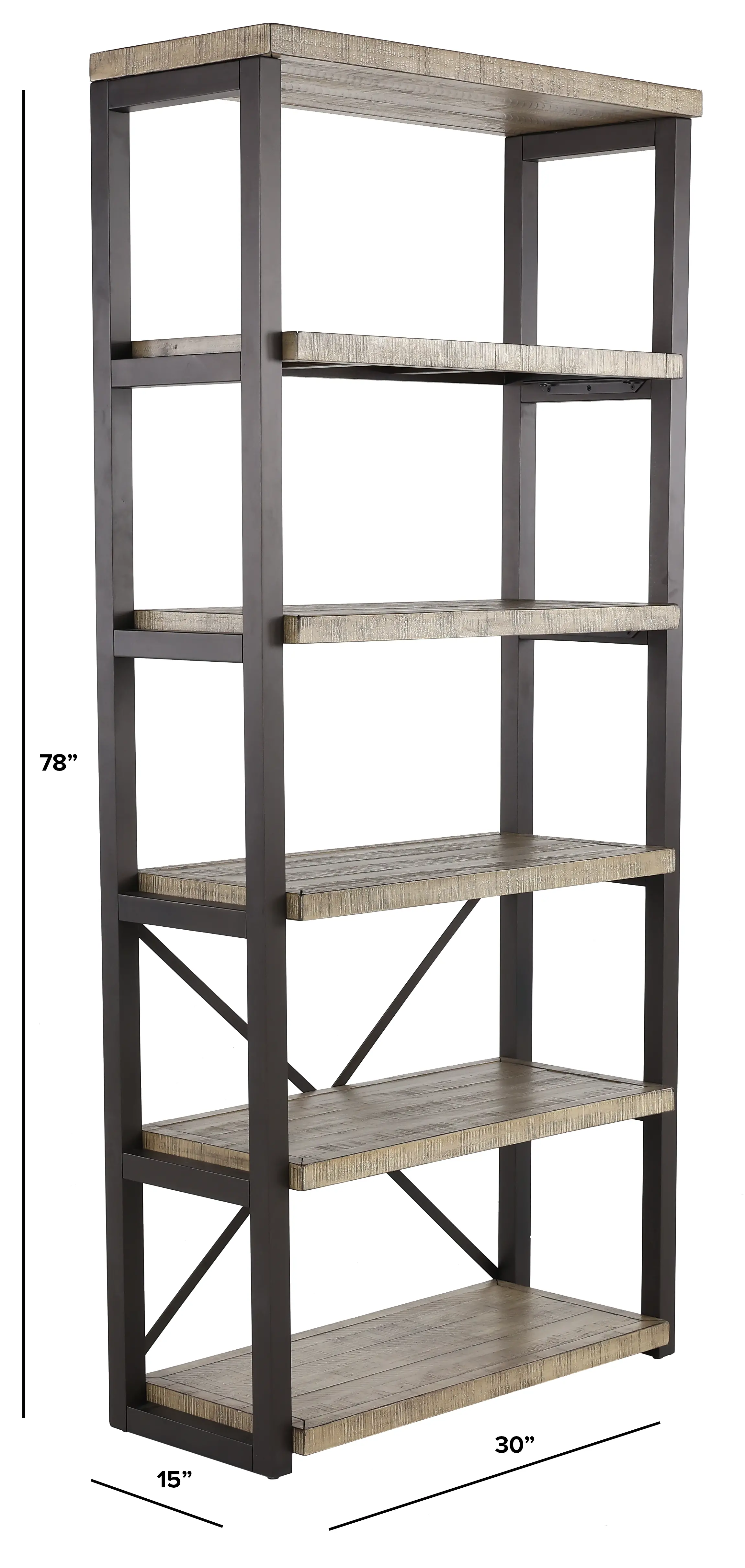 Grayson Brown Bookcase-3