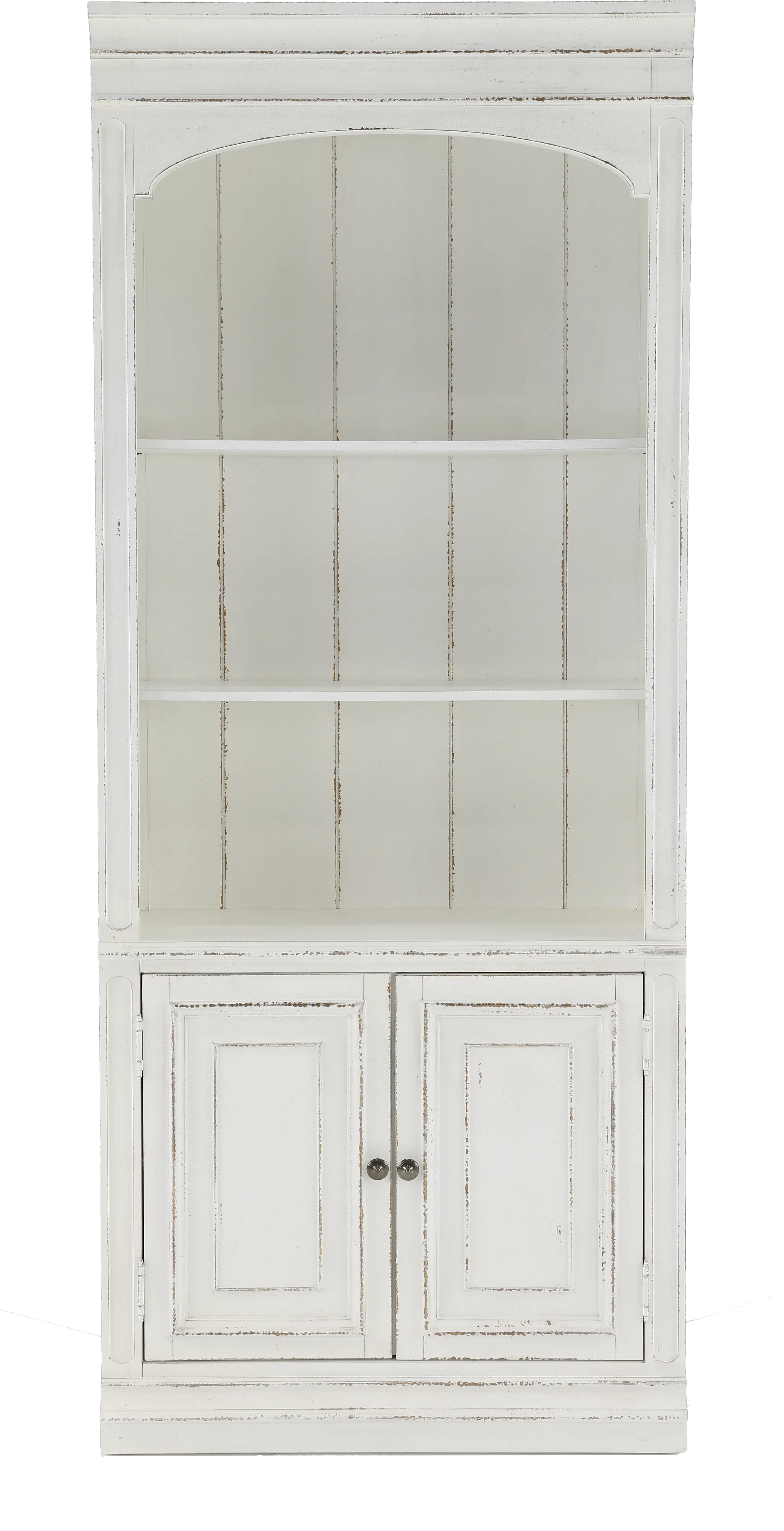 244-HO201 Magnolia Manor Antique White Bookcase-1