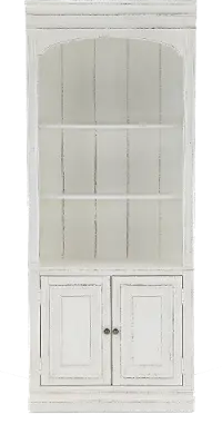 244-HO201 Magnolia Manor Antique White Bookcase