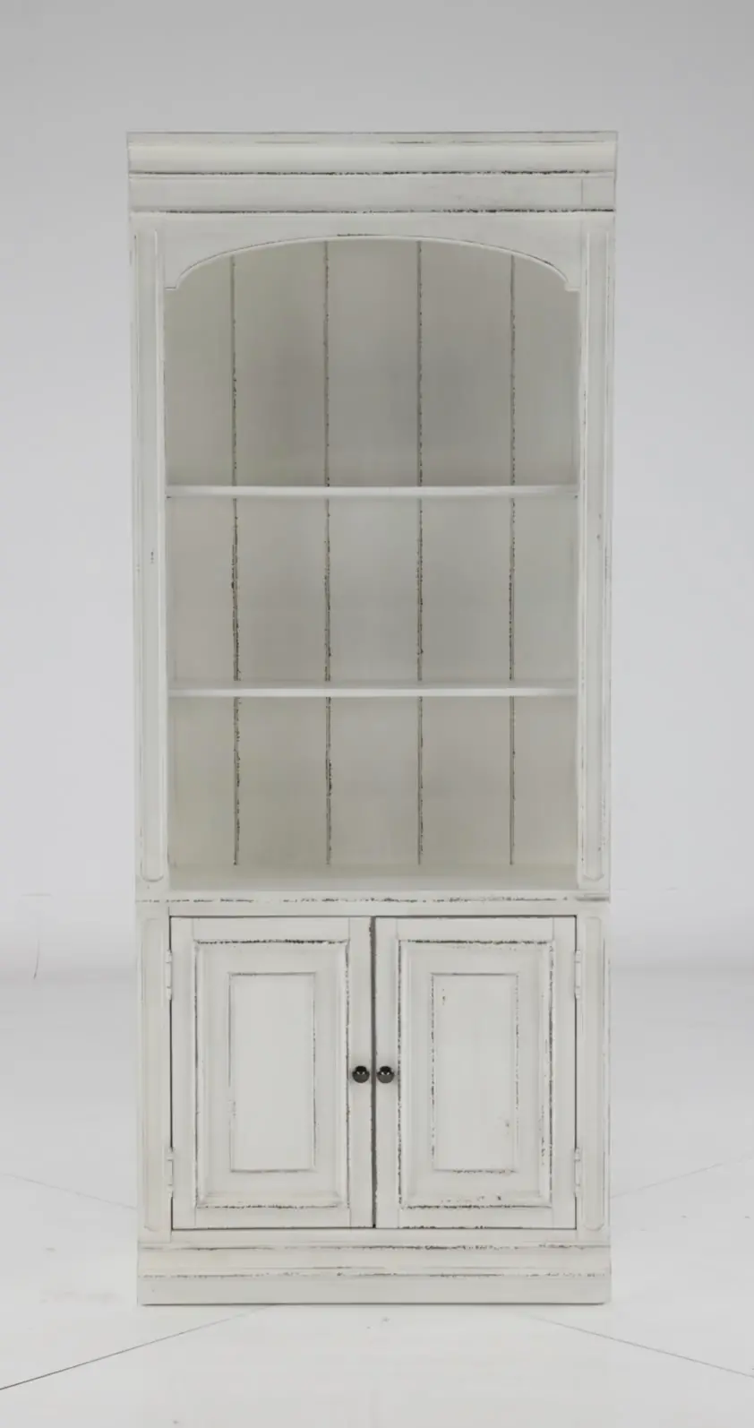 244-HO201 Magnolia Manor Antique White Bookcase-5
