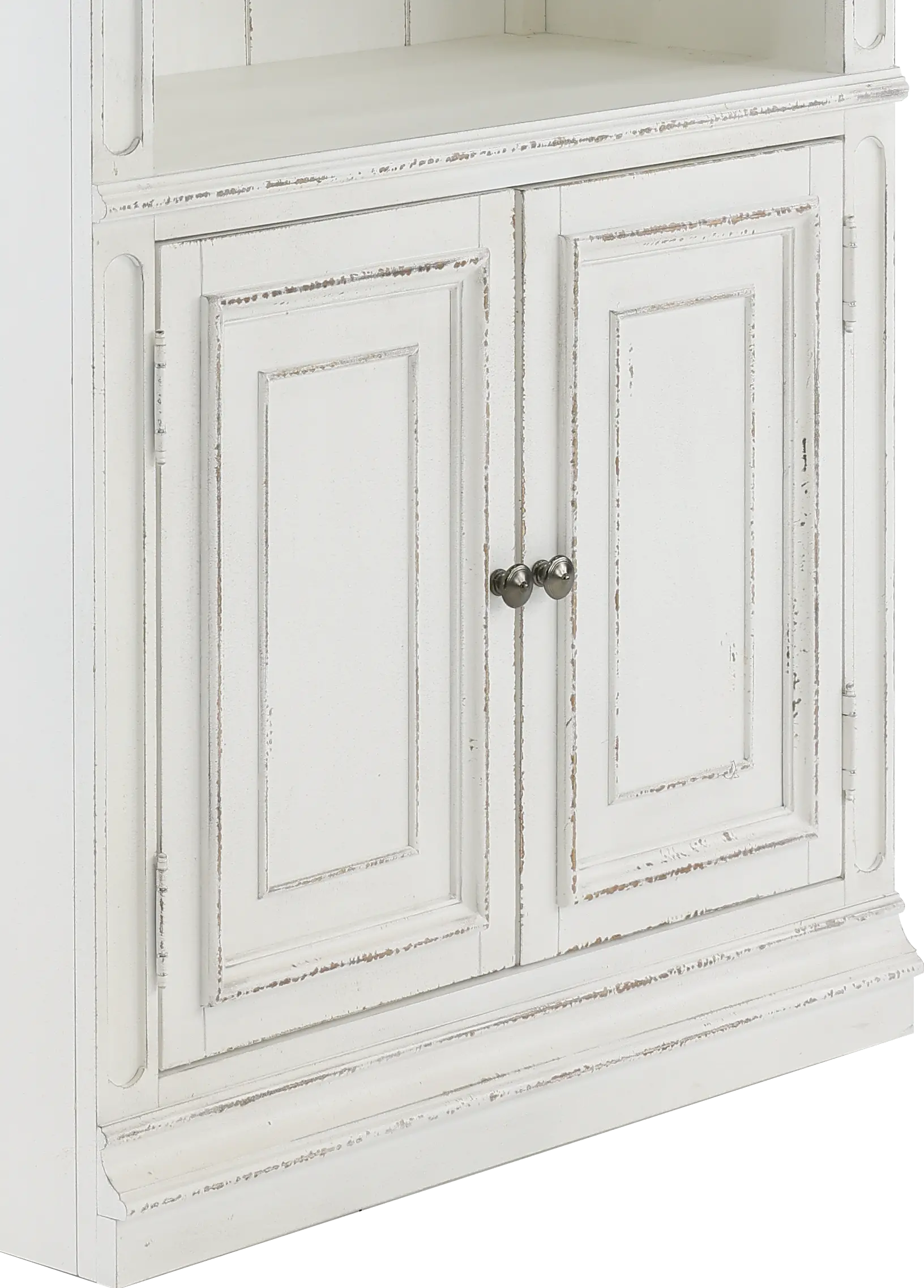 244-HO201 Magnolia Manor Antique White Bookcase-7