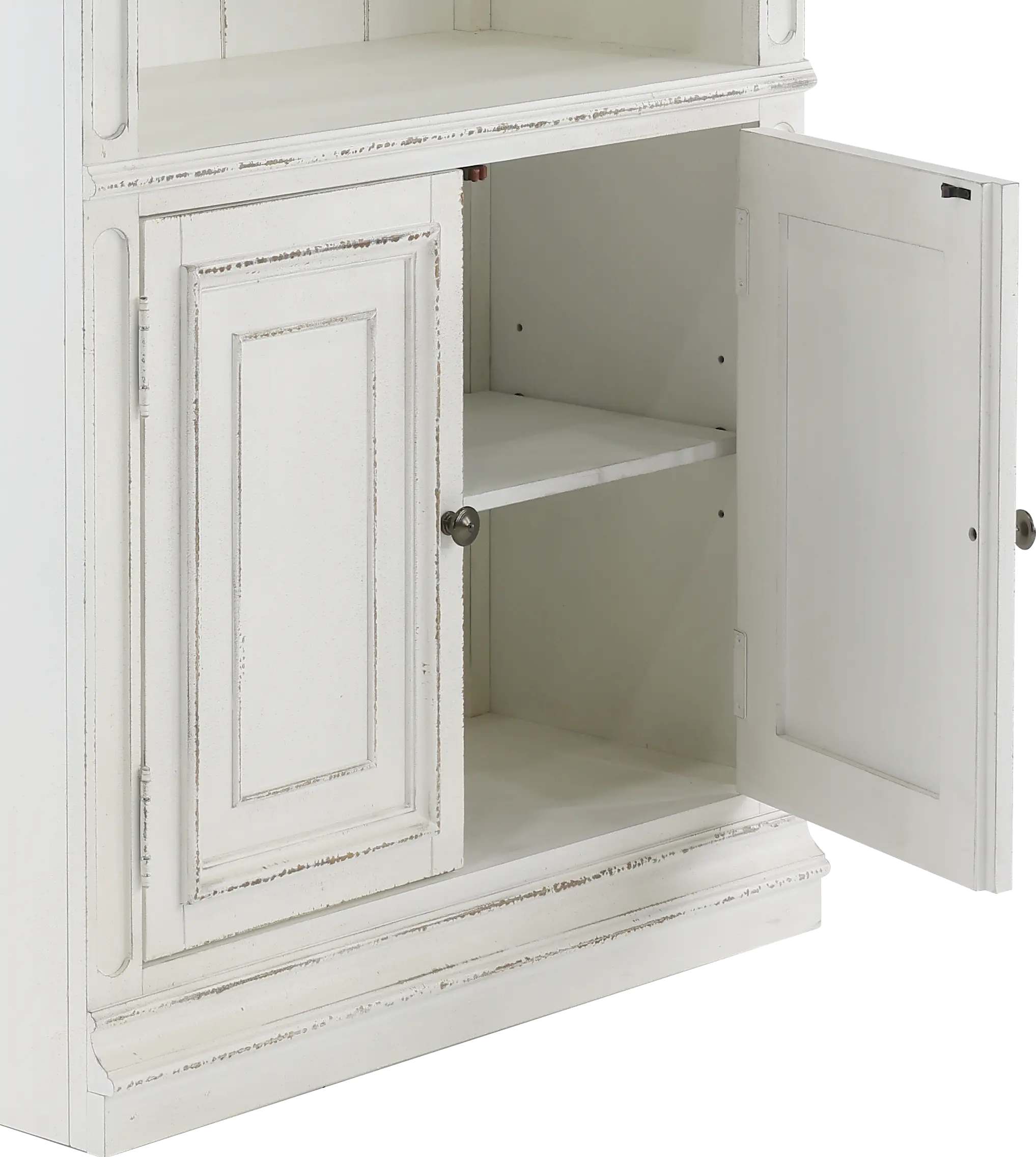 244-HO201 Magnolia Manor Antique White Bookcase-8