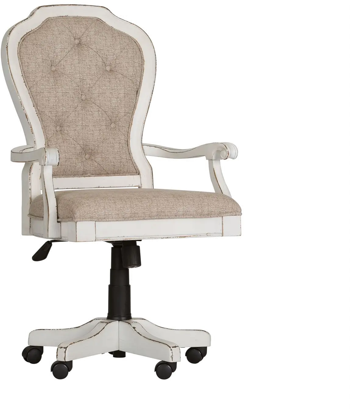 244-HO197 Magnolia Manor Antique White Desk Chair-1