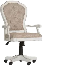 244-HO197 Magnolia Manor Antique White Desk Chair