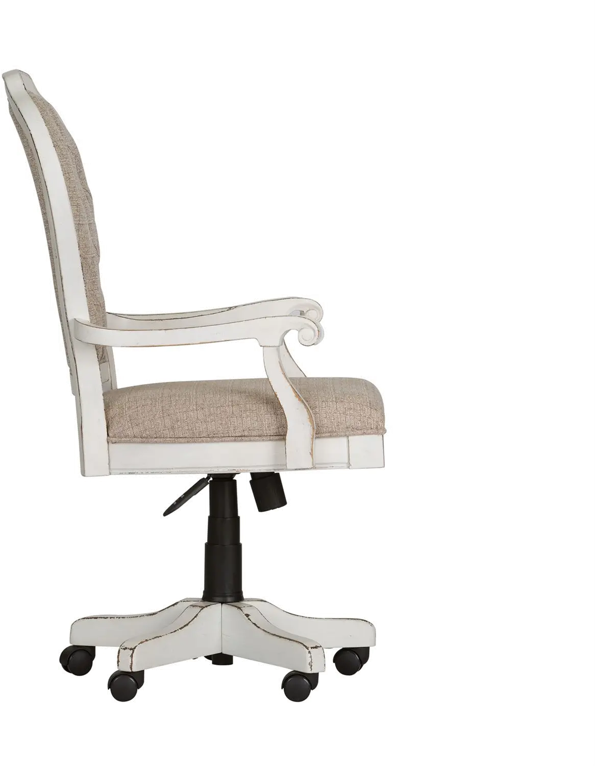 244-HO197 Magnolia Manor Antique White Desk Chair-2