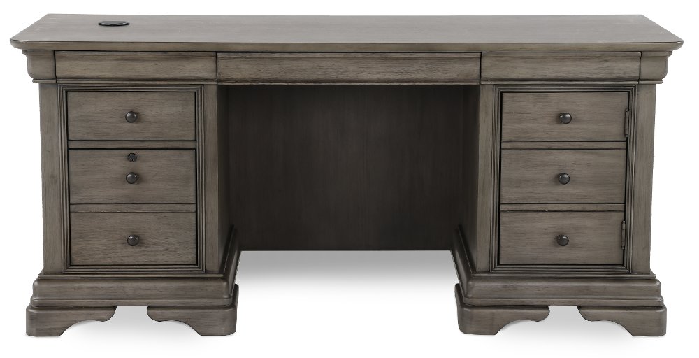 Sinclair Ash Gray 68 Inch Credenza