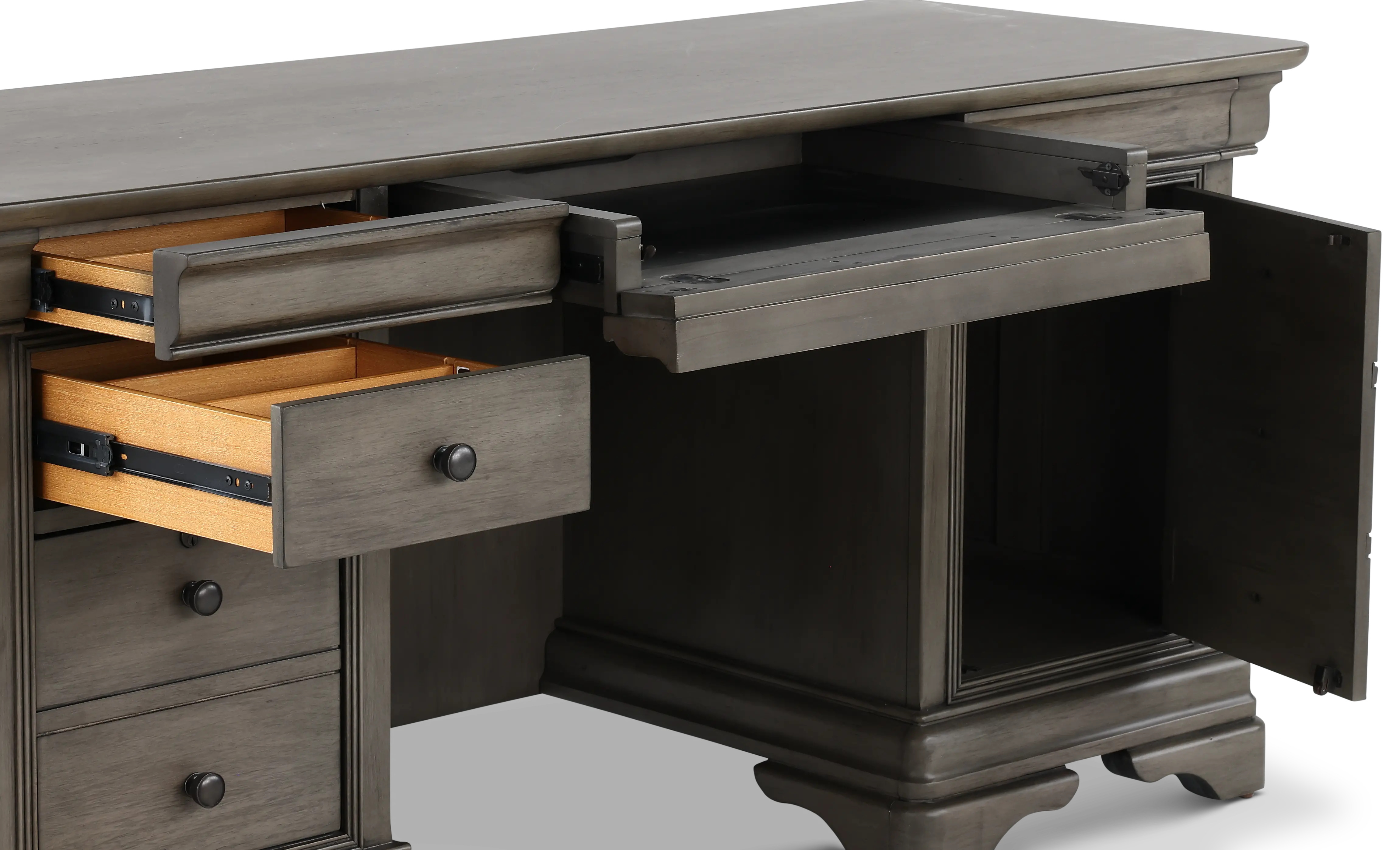 Sinclair Ash Gray Credenza-6
