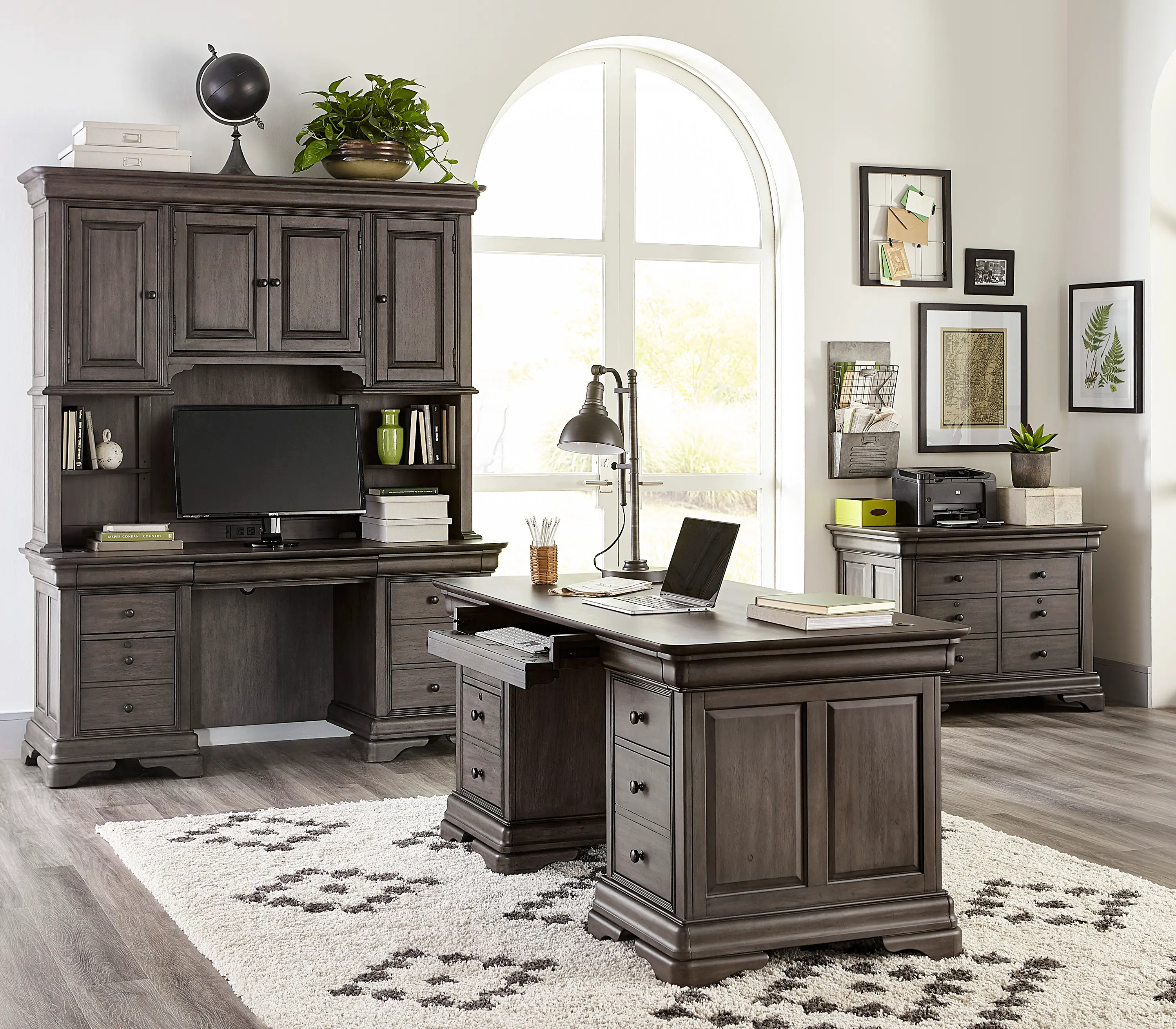 Sinclair Gray Executive Desk-4