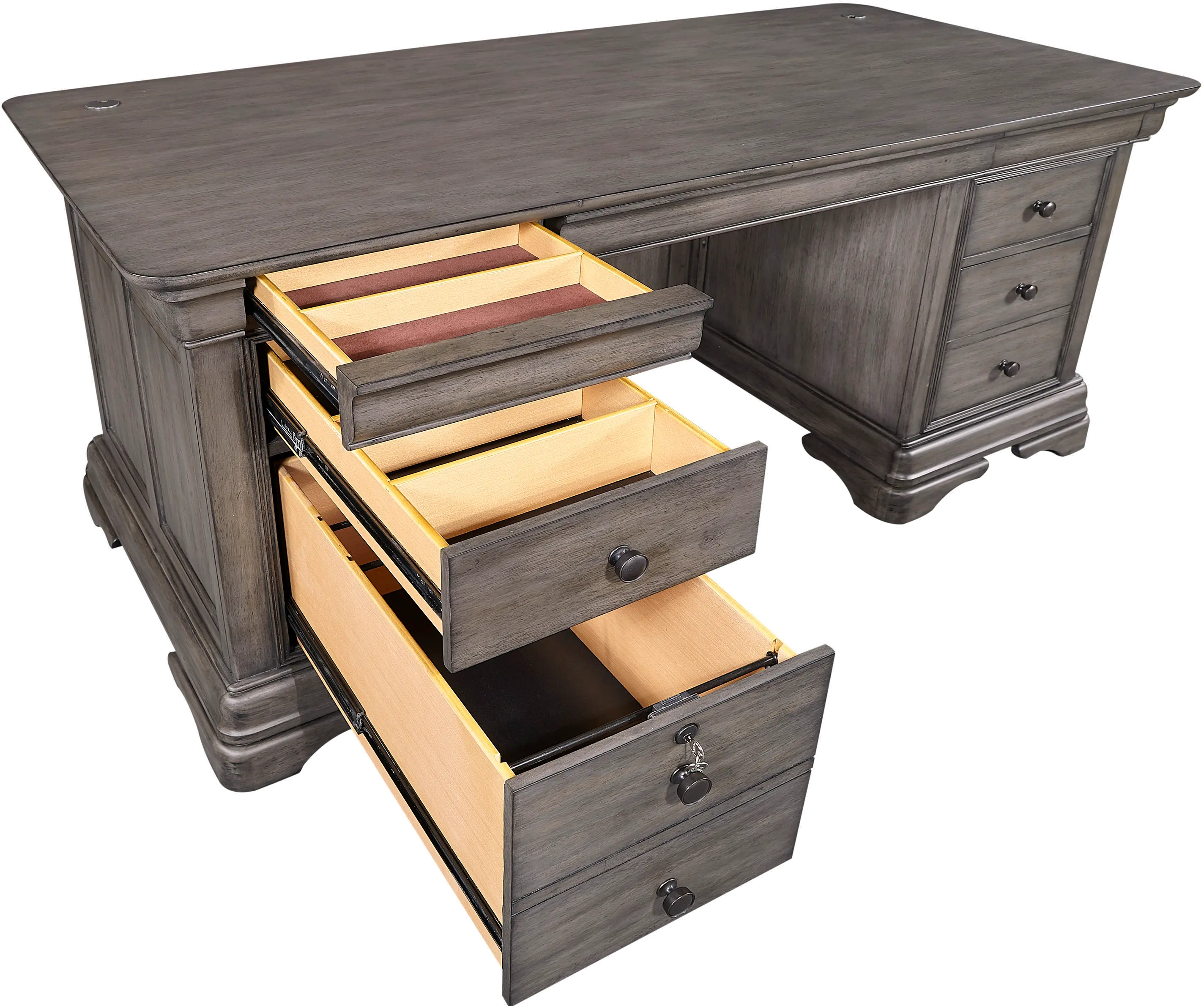 Sinclair Gray Executive Desk-6