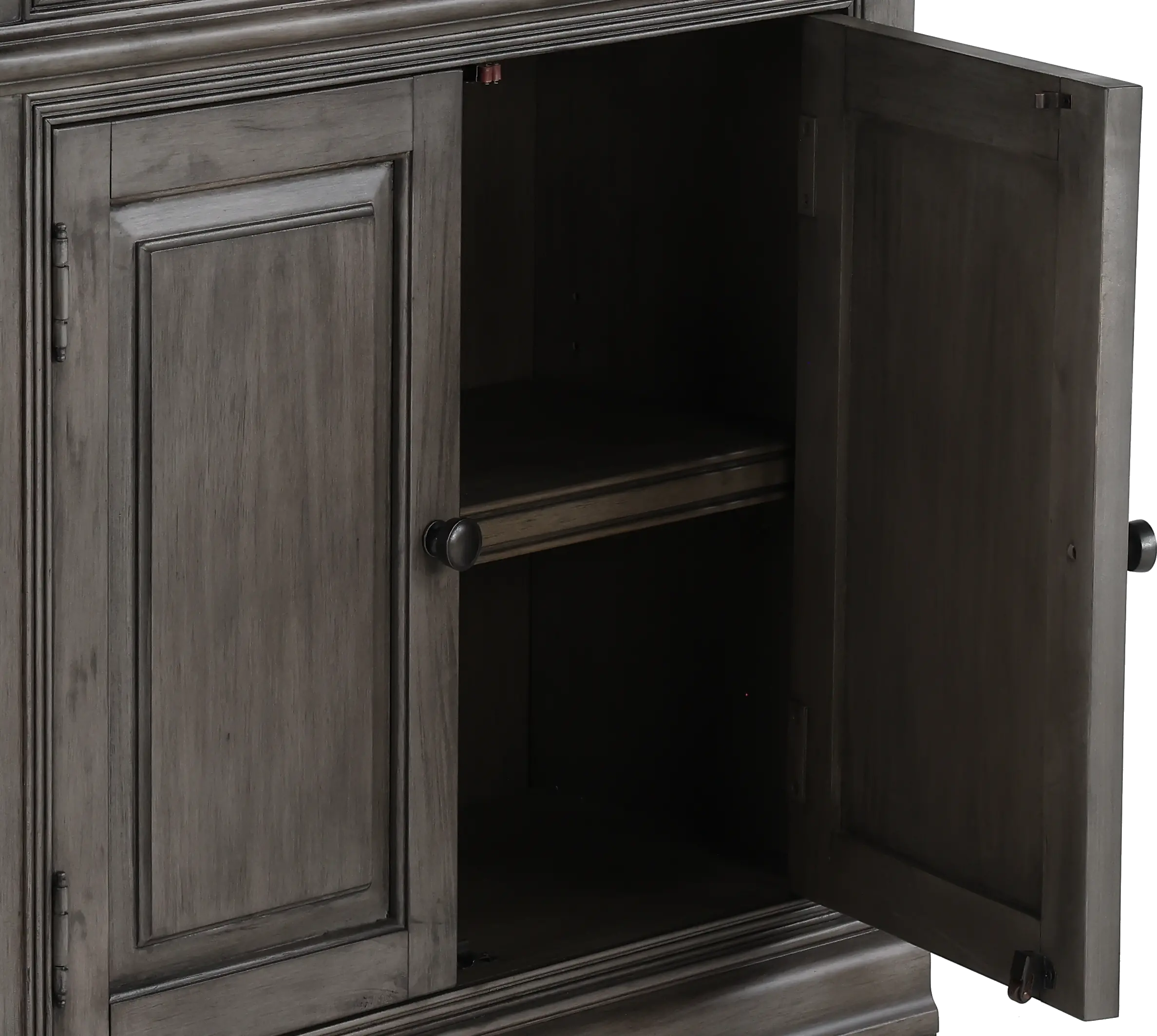 Sinclair Ash Gray Bookcase with Door-6