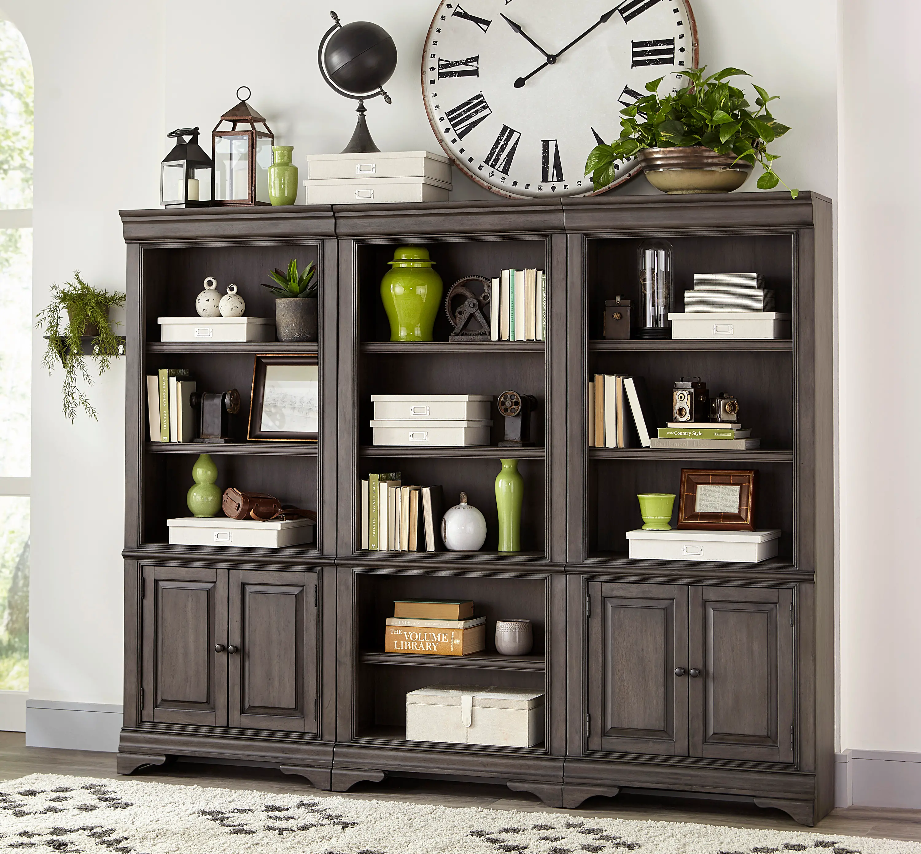 Sinclair Ash Gray Bookcase-2