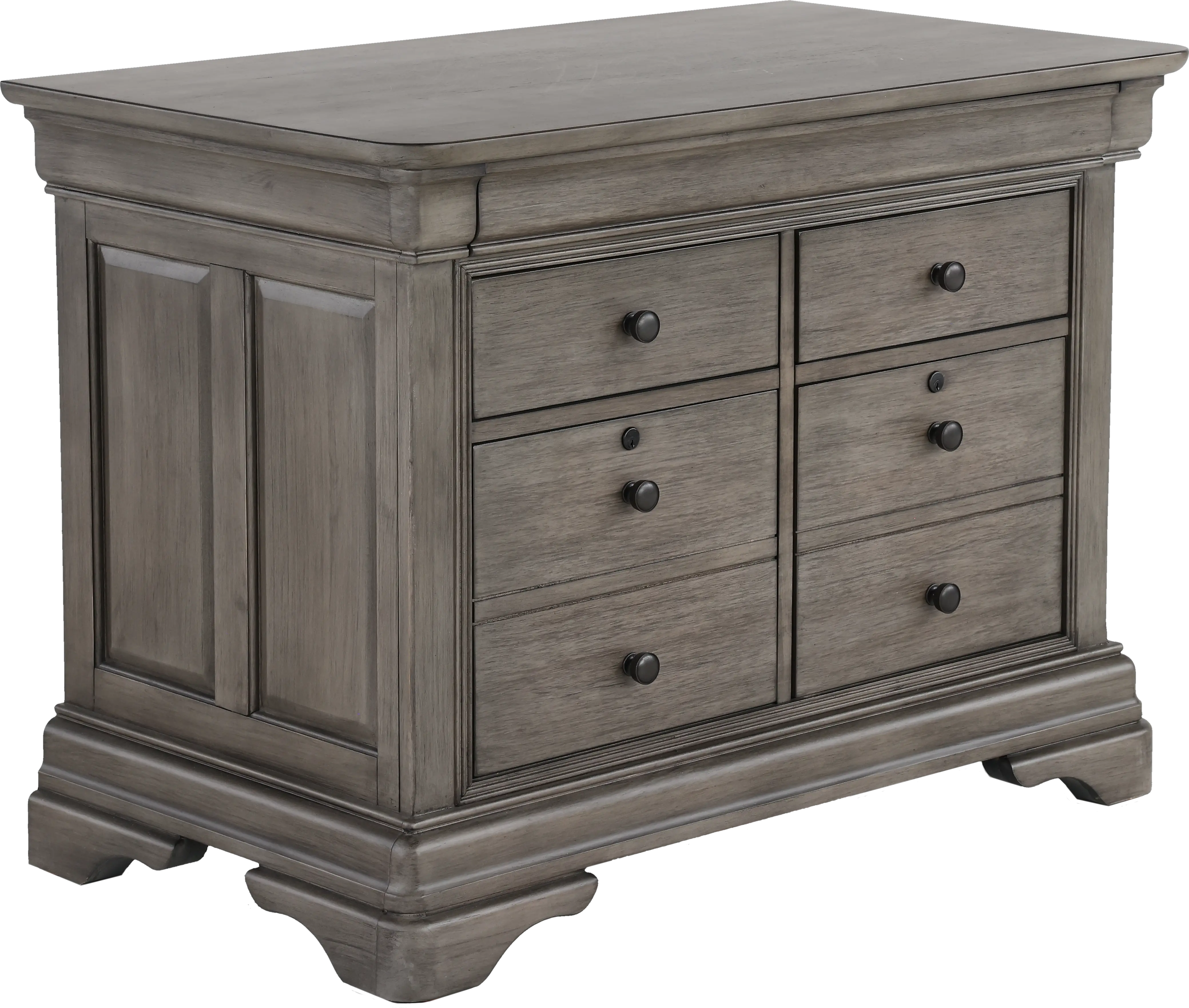 Sinclair Ash Gray Filing Cabinet-4