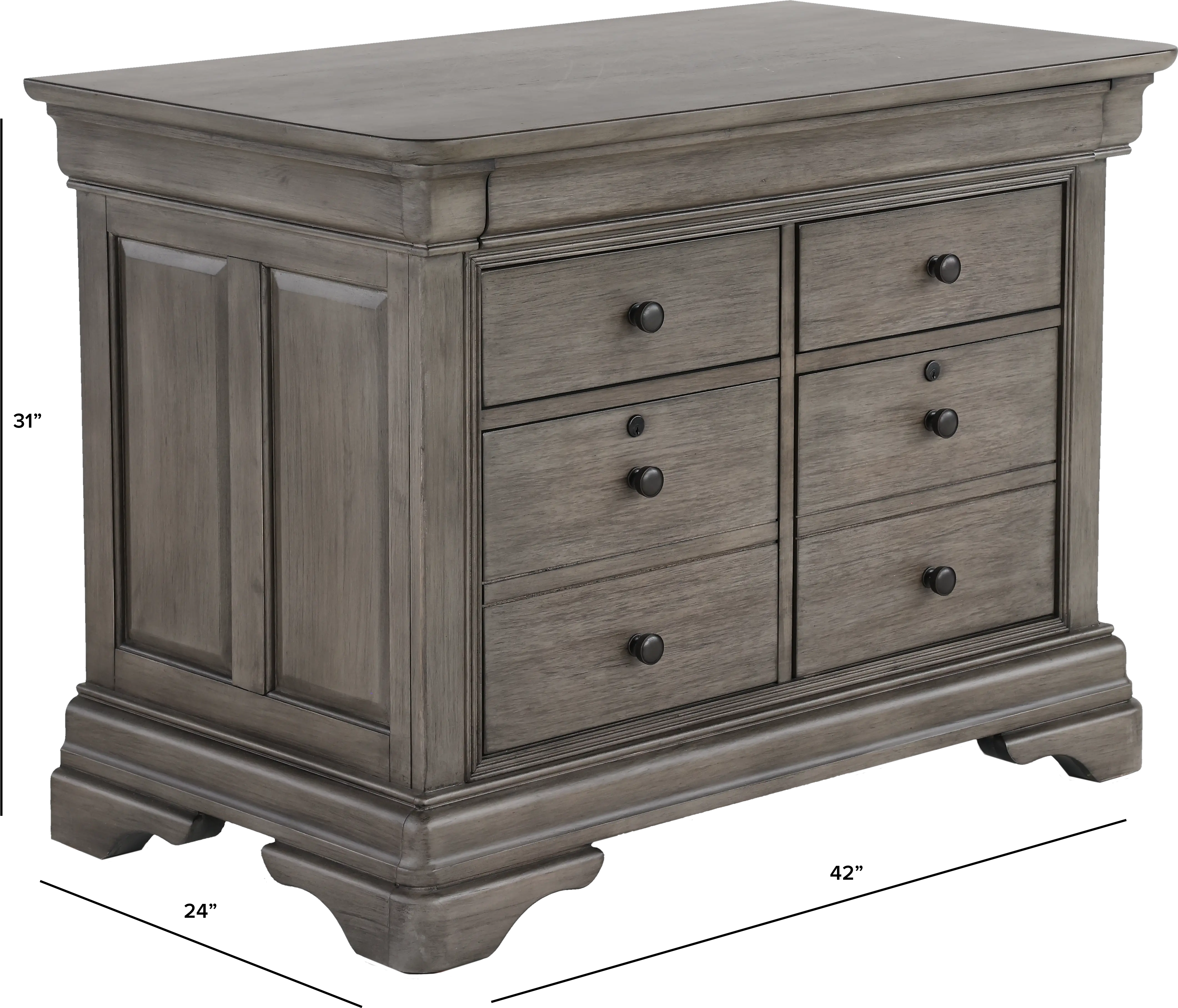 Sinclair Ash Gray Filing Cabinet-3
