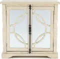 Emma Antique and Distressed Cream Accent Cabinet
