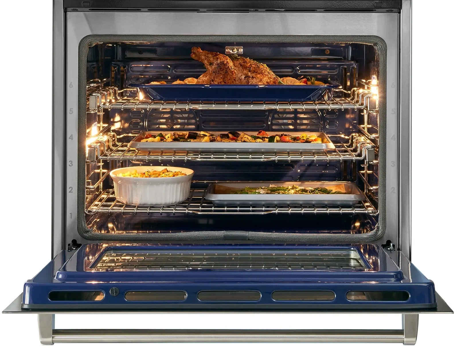 SO3050PE/S/P Wolf 30 Inch Contemporary Single Wall Smart Oven - Stainless Steel-3