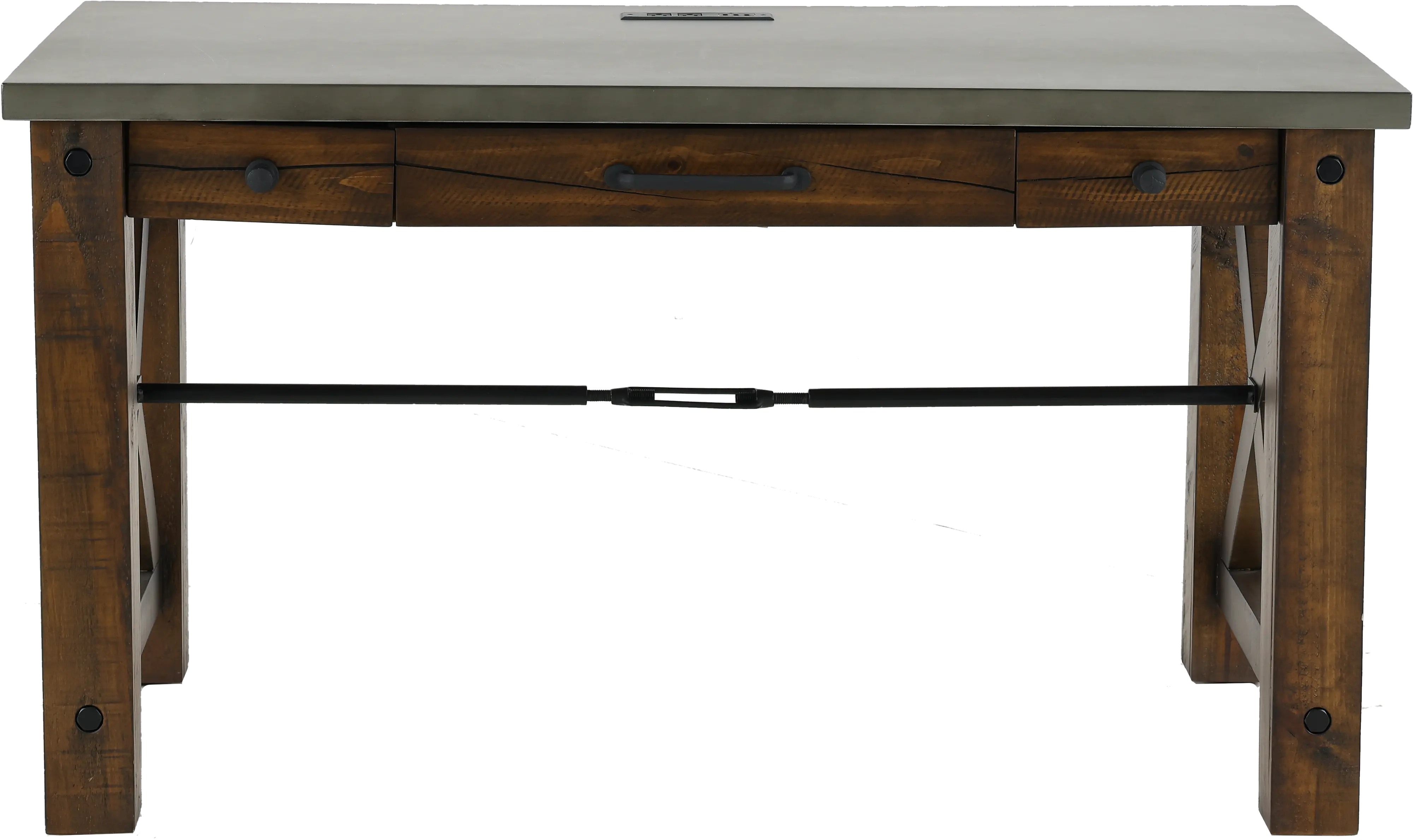 Jasper Brown and Gray Writing Desk-4