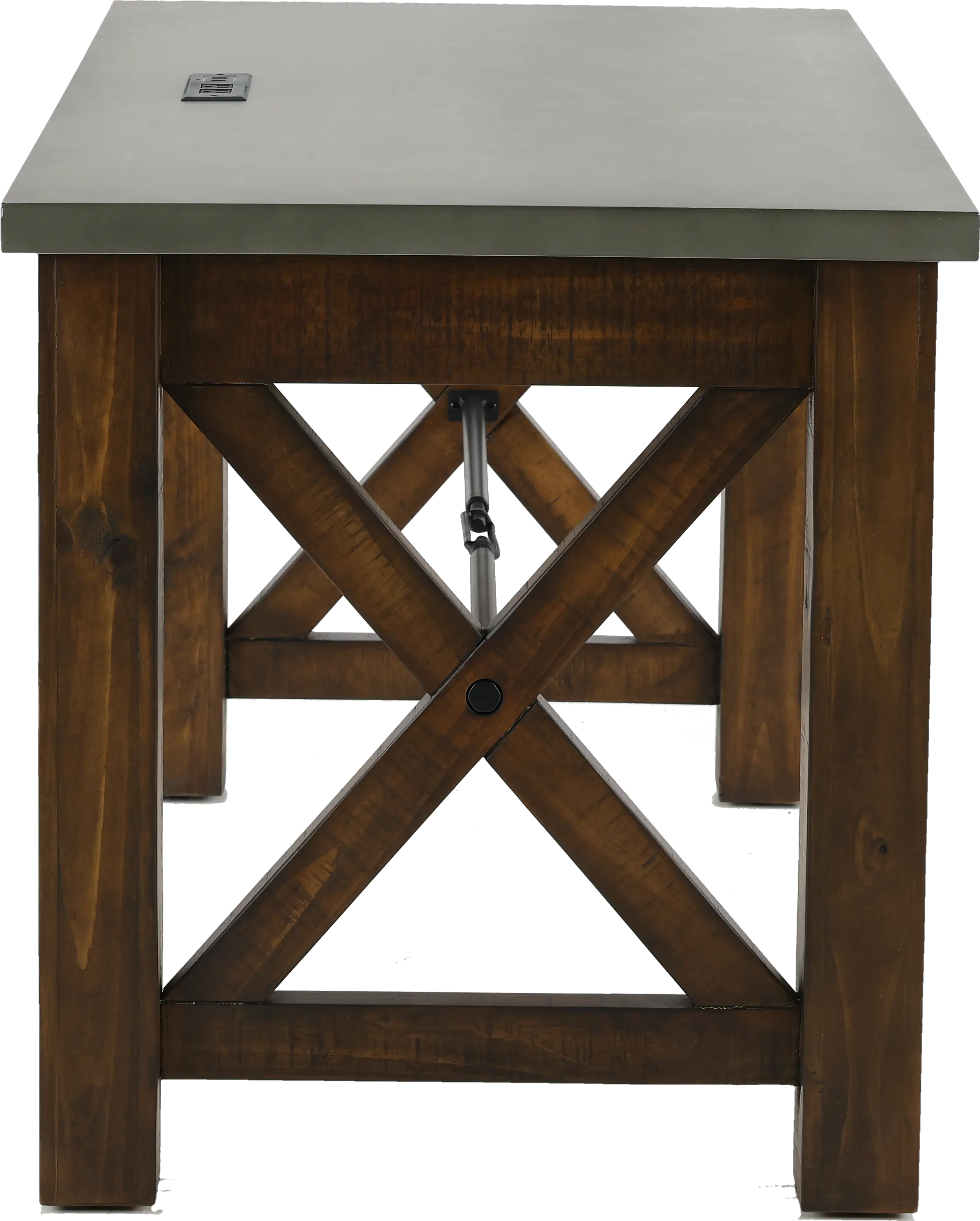 Jasper Brown and Gray Writing Desk-6