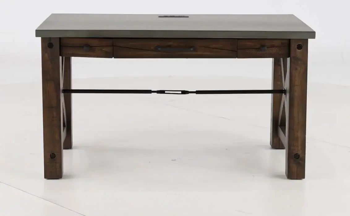 Jasper Brown and Gray Writing Desk-7