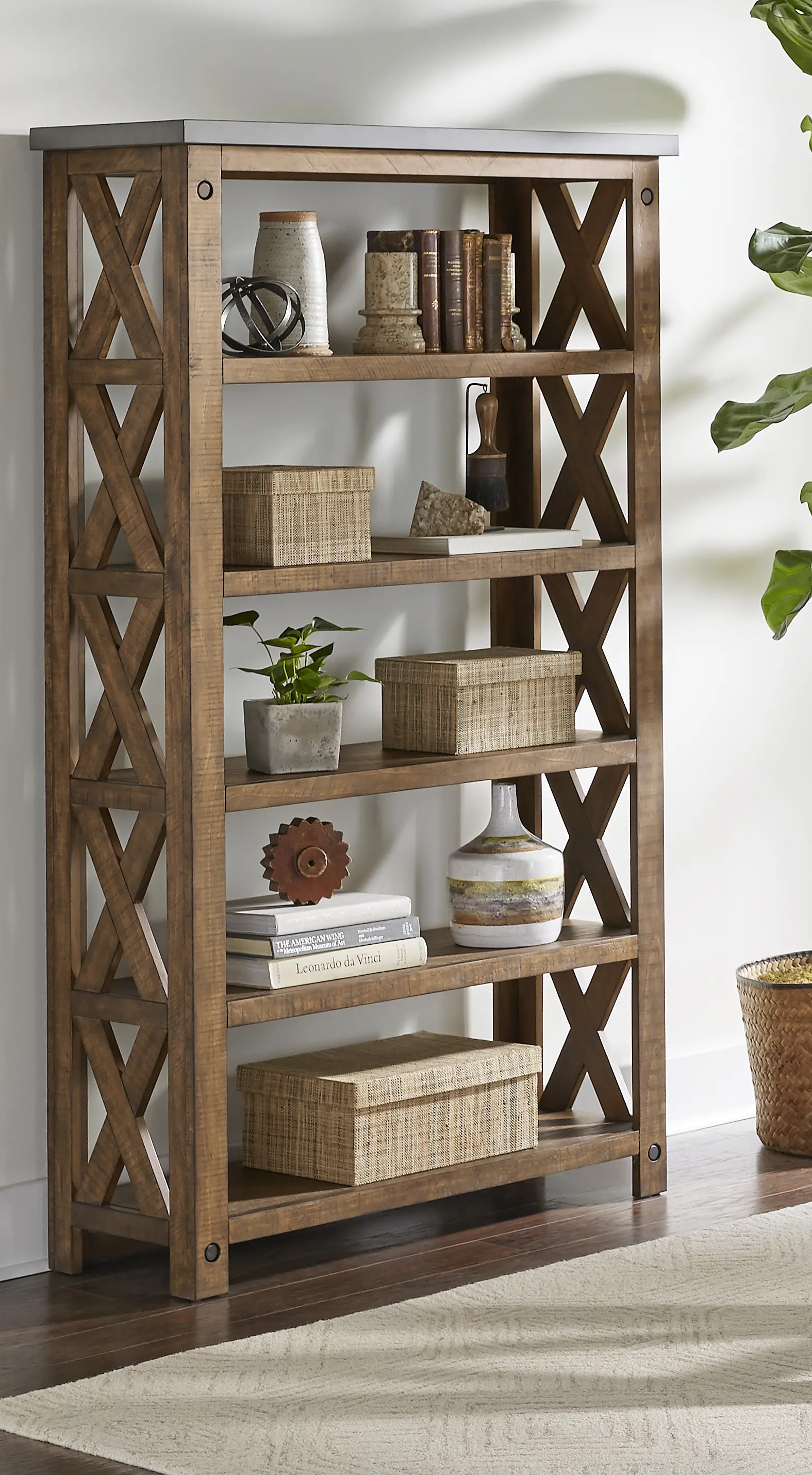 Jasper Brown Bookcase-5