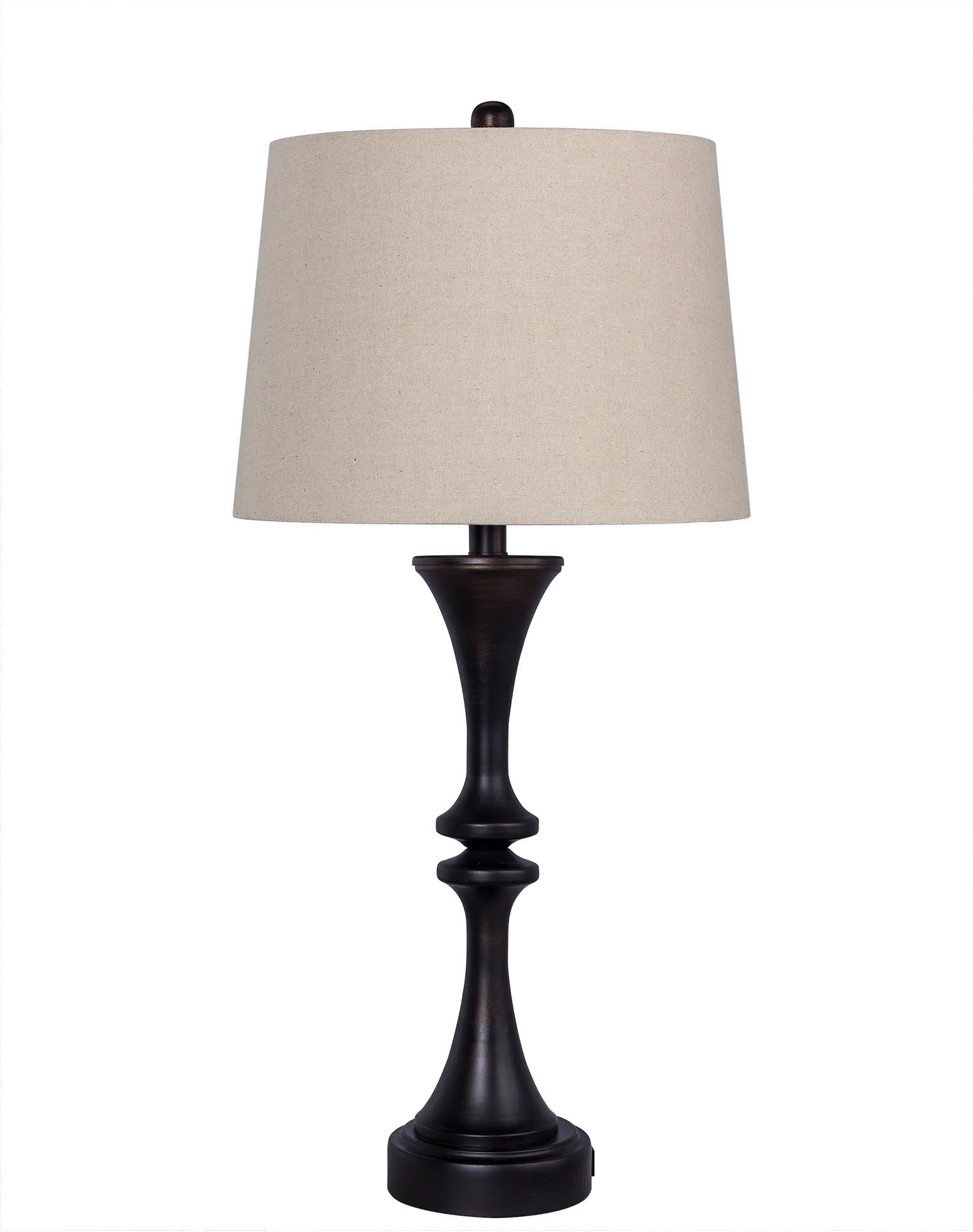 Oil Rubbed Bronze Table Lamp with USB Port-1
