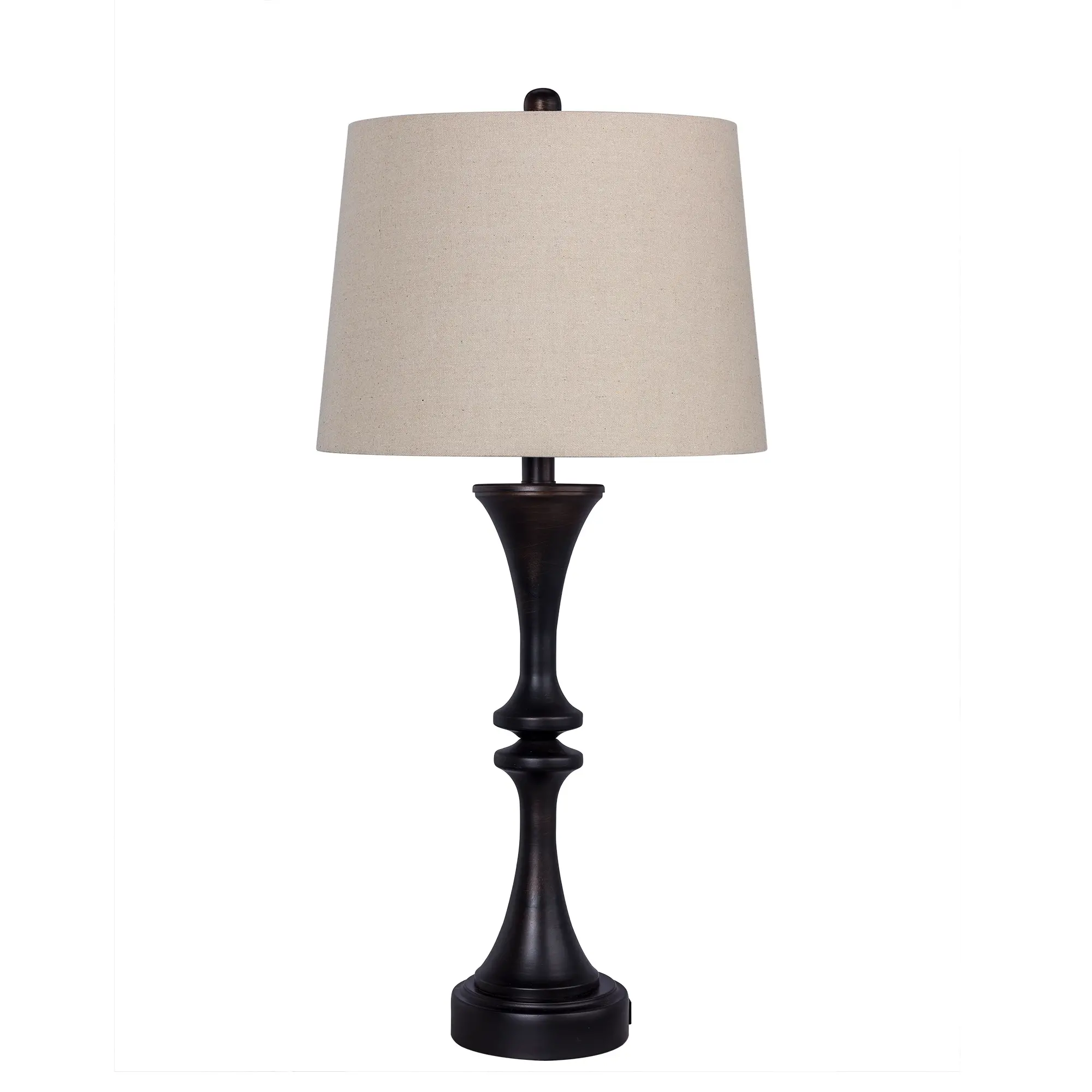 Oil Rubbed Bronze Table Lamp with USB Port-1
