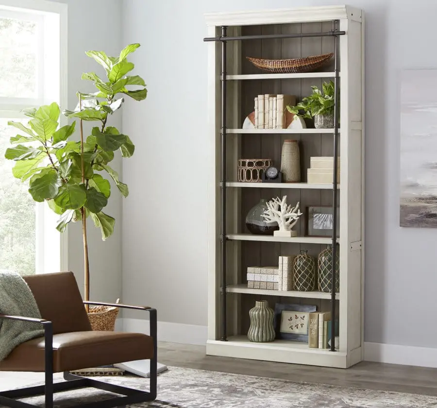 Toulouse 94  White Bookcase-2