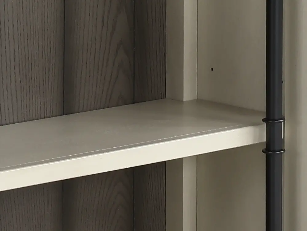 Toulouse White 4 Piece Bookcase with Metal Ladder-6