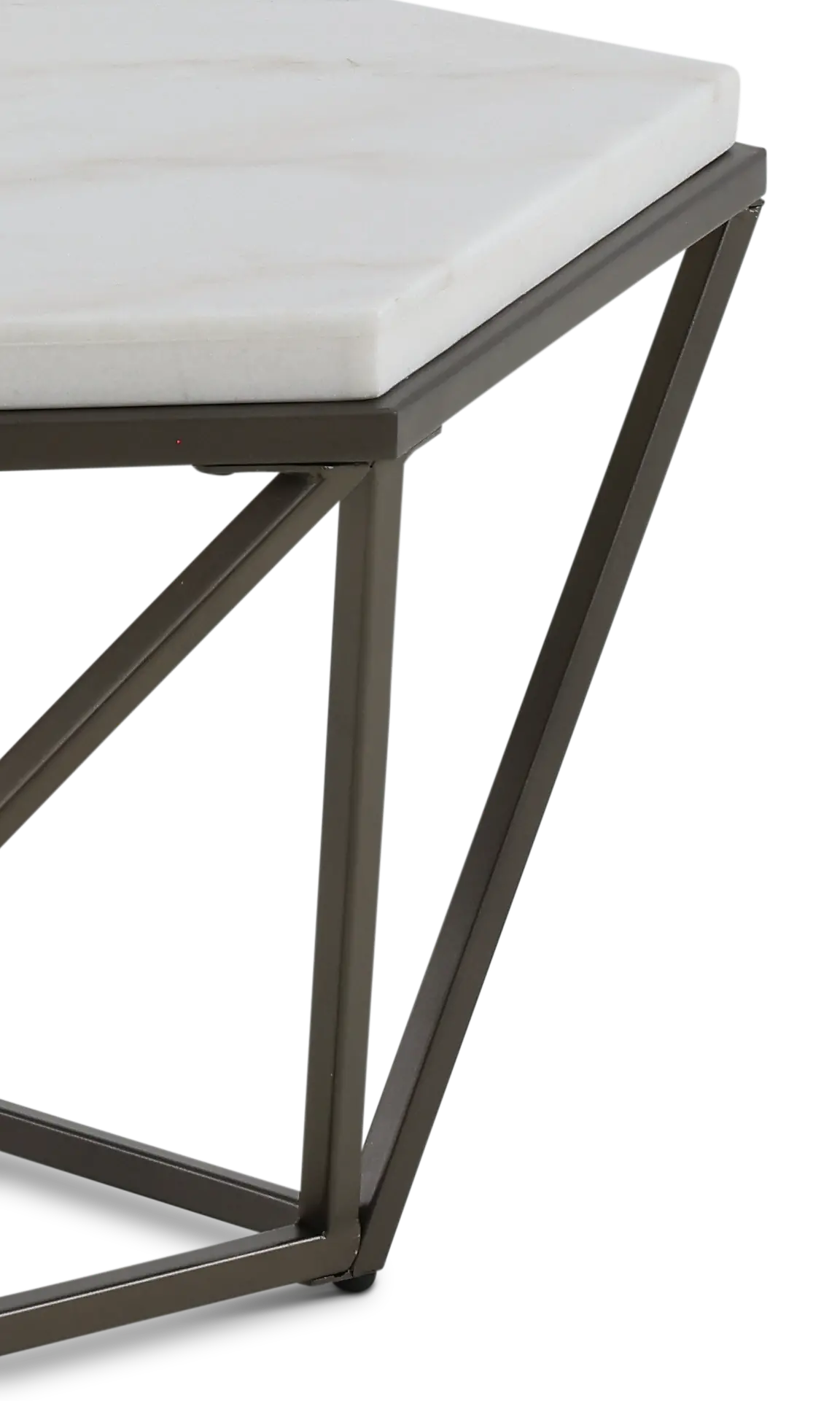 Corvus Brown and White Marble Coffee Table-2