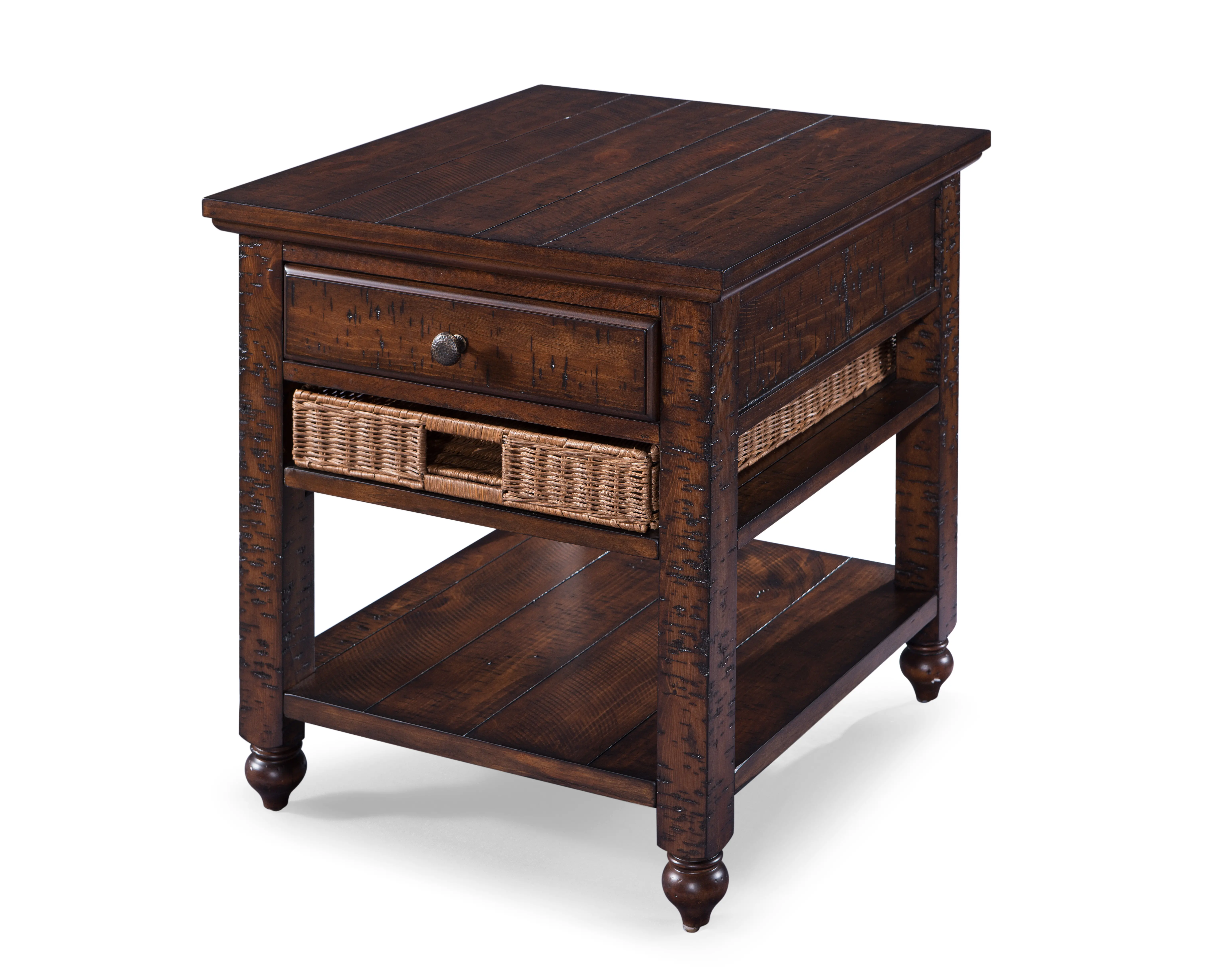 Cottage Lane Brown End Table-2