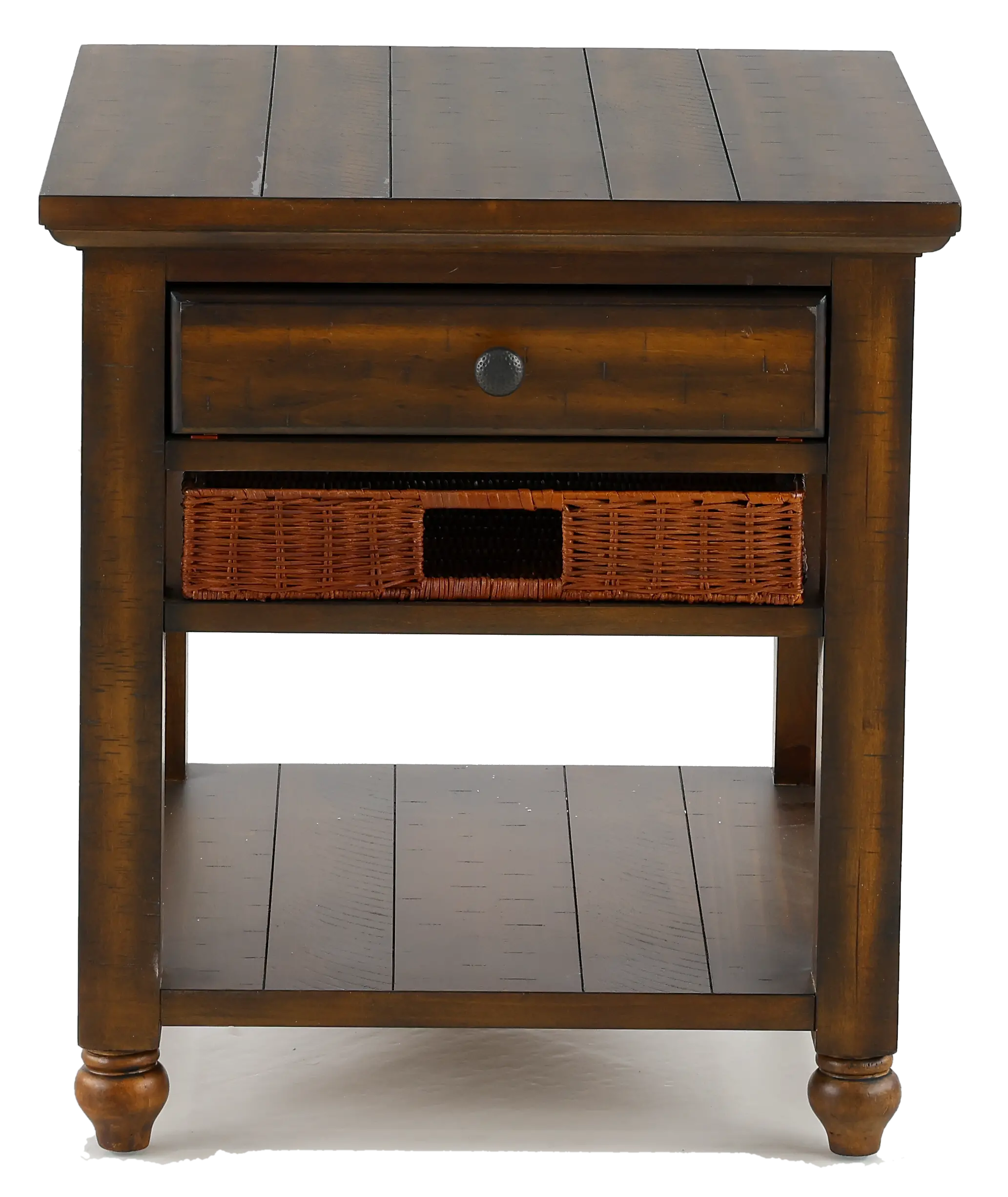 Cottage Lane Brown End Table-4
