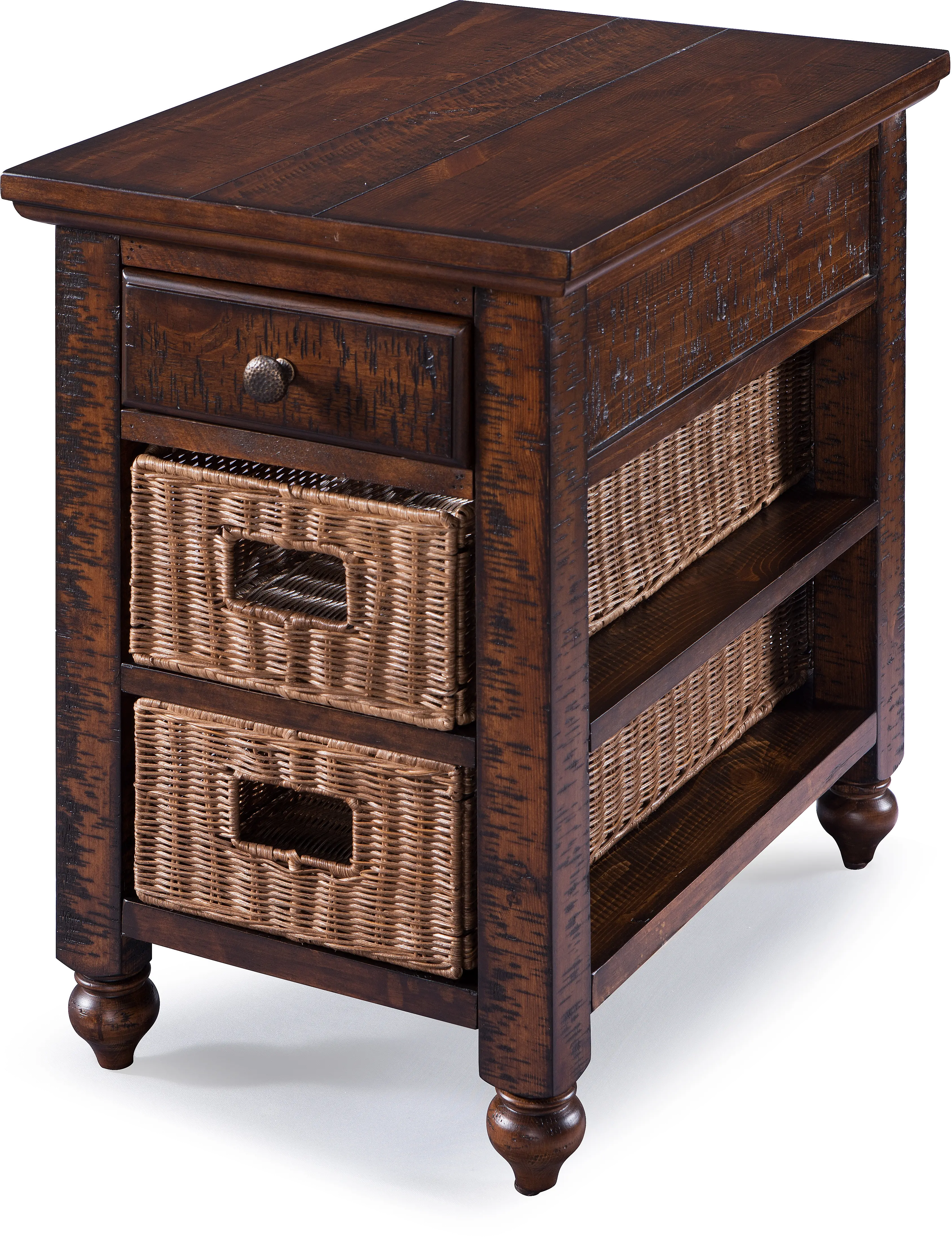 Cottage Lane Brown Side Table-11