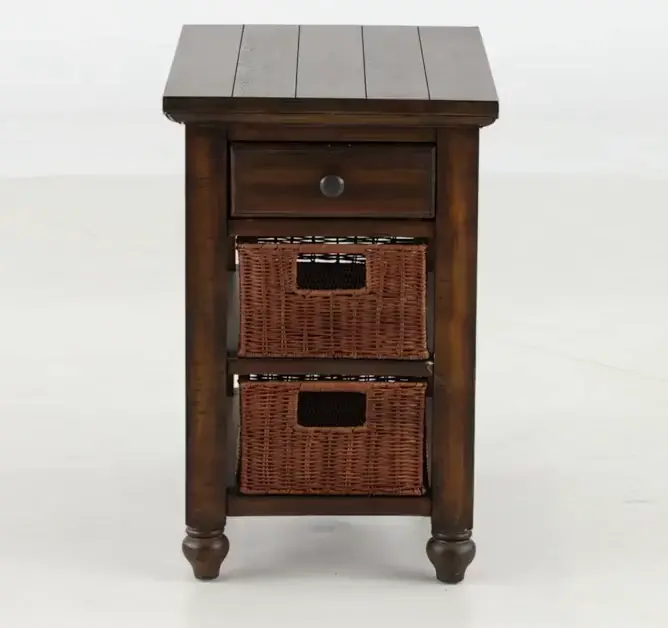Cottage Lane Brown Side Table-5