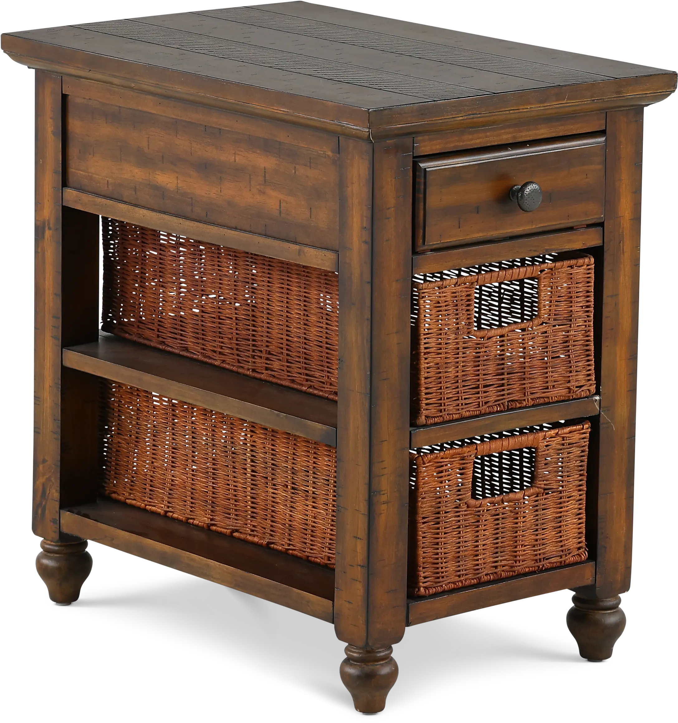 Cottage Lane Brown Side Table-7