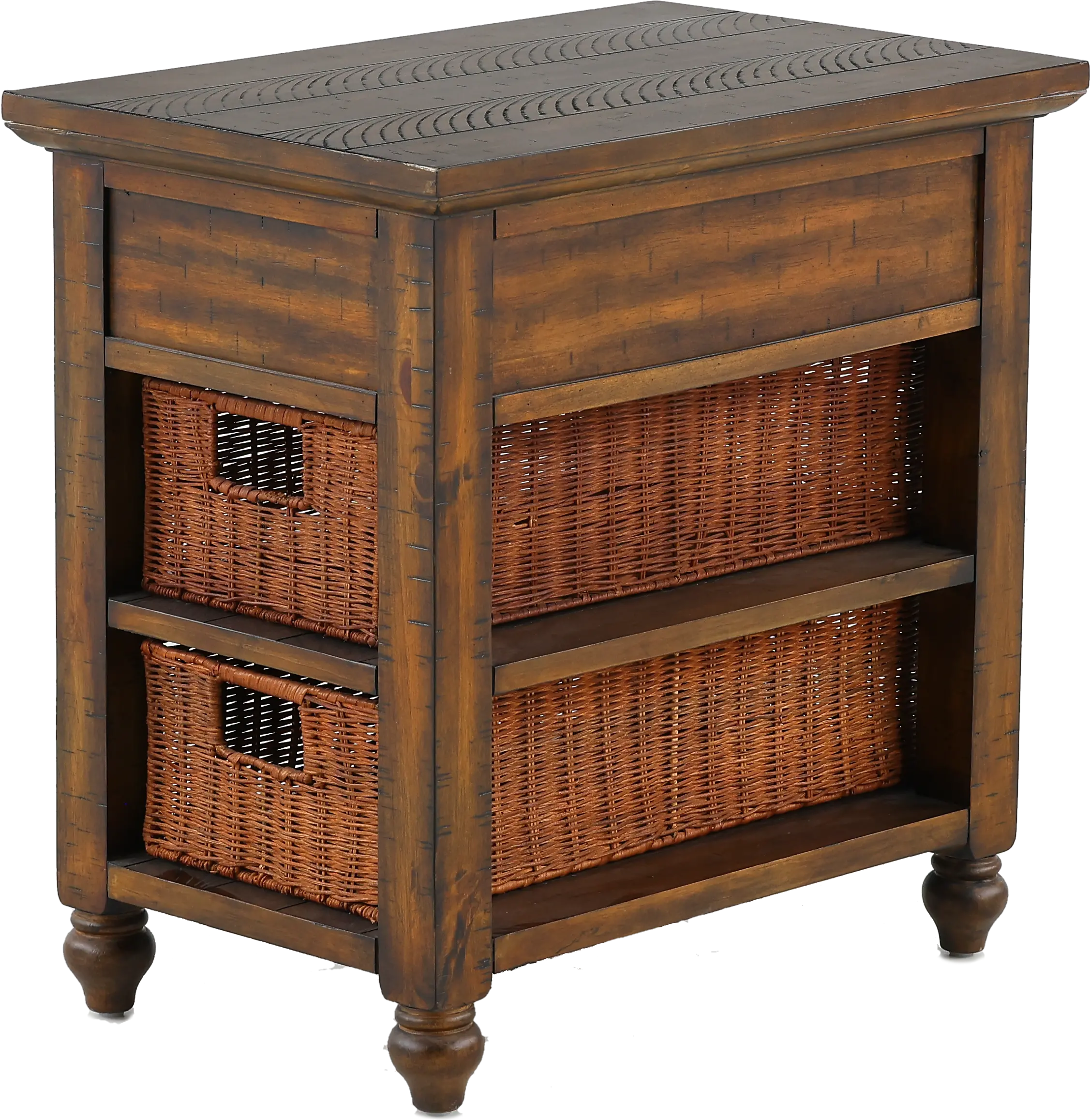 Cottage Lane Brown Side Table-8