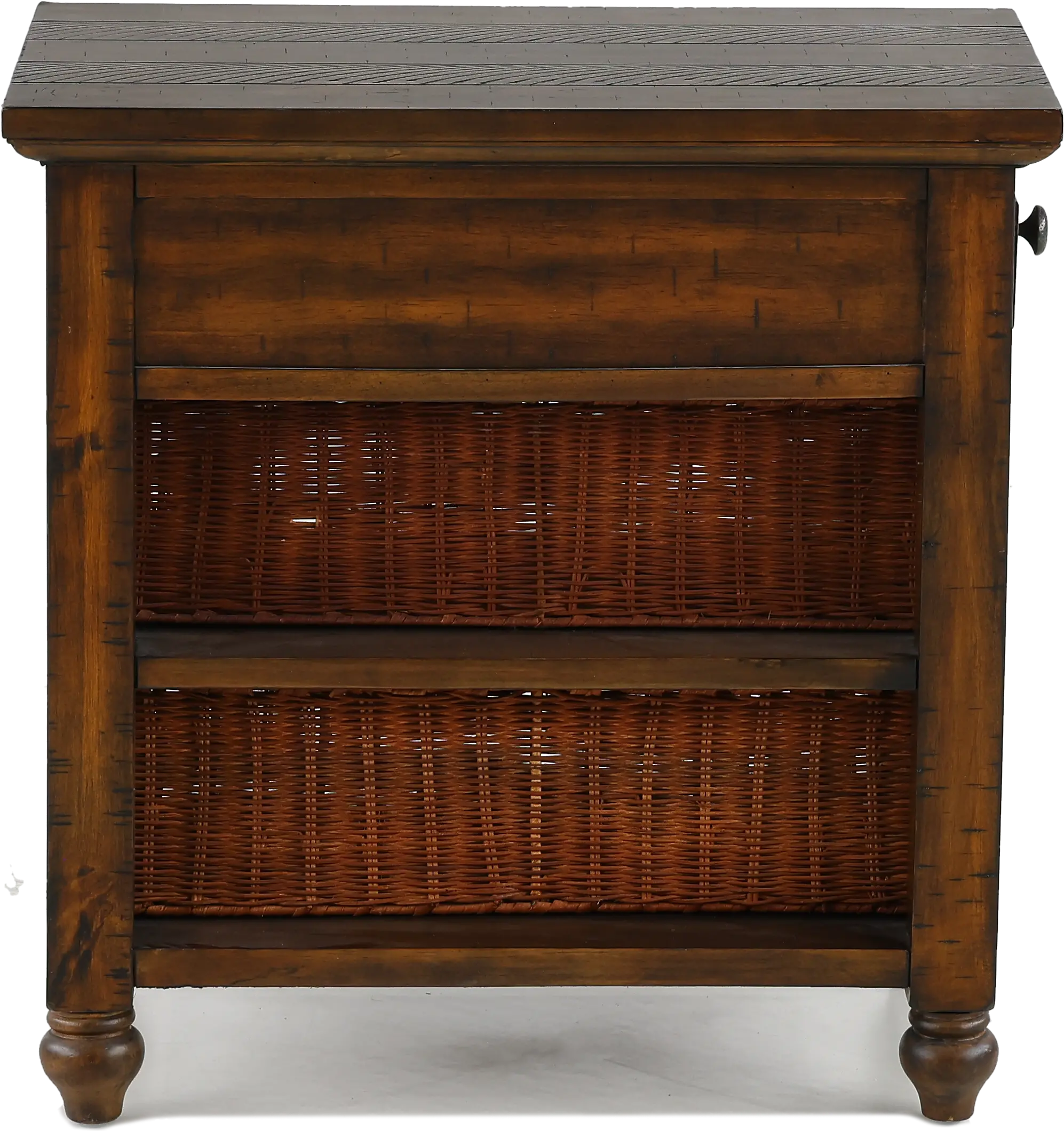 Cottage Lane Brown Side Table-9
