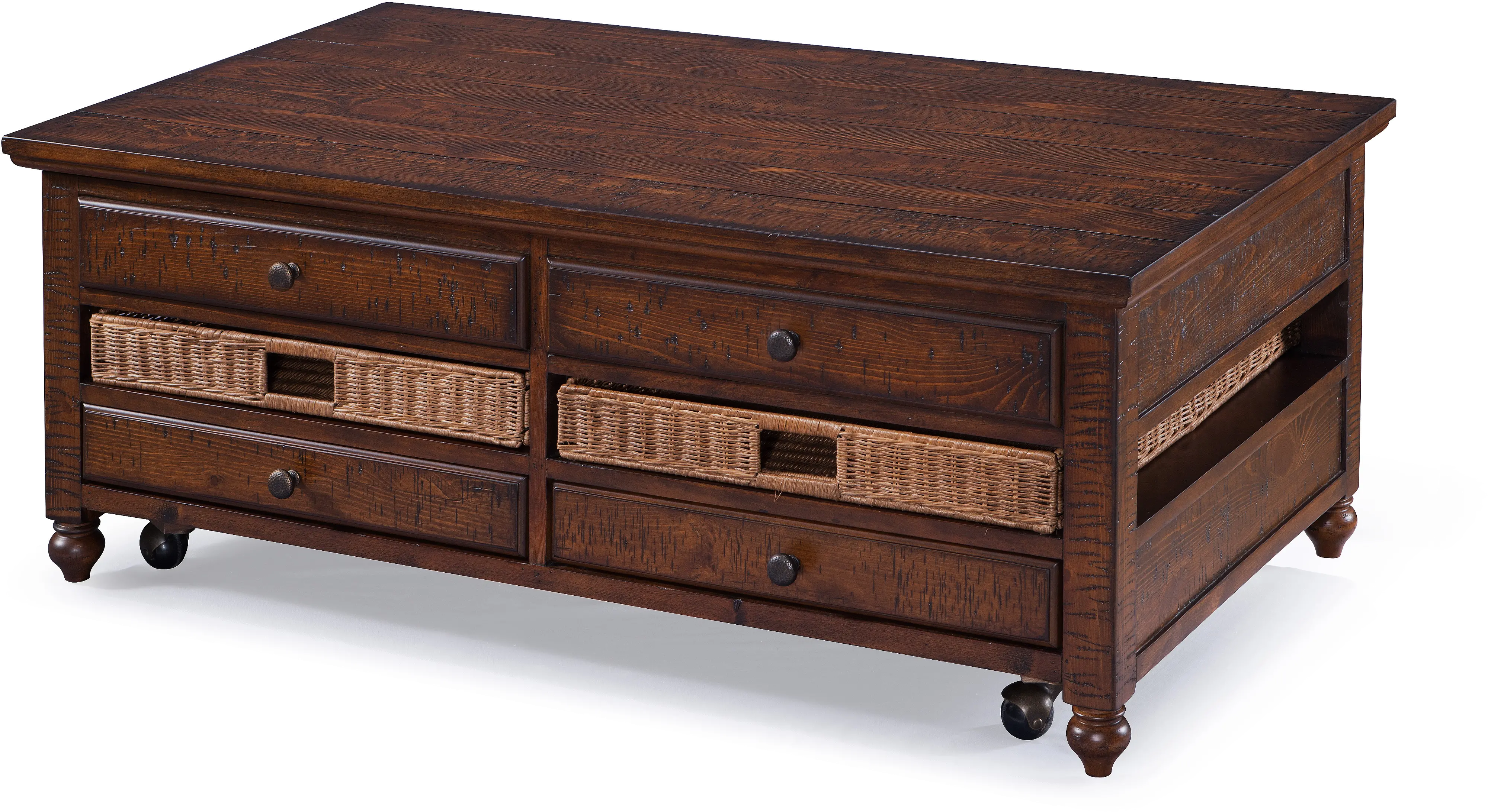 Cottage Lane Brown Lift-top Coffee Table-1