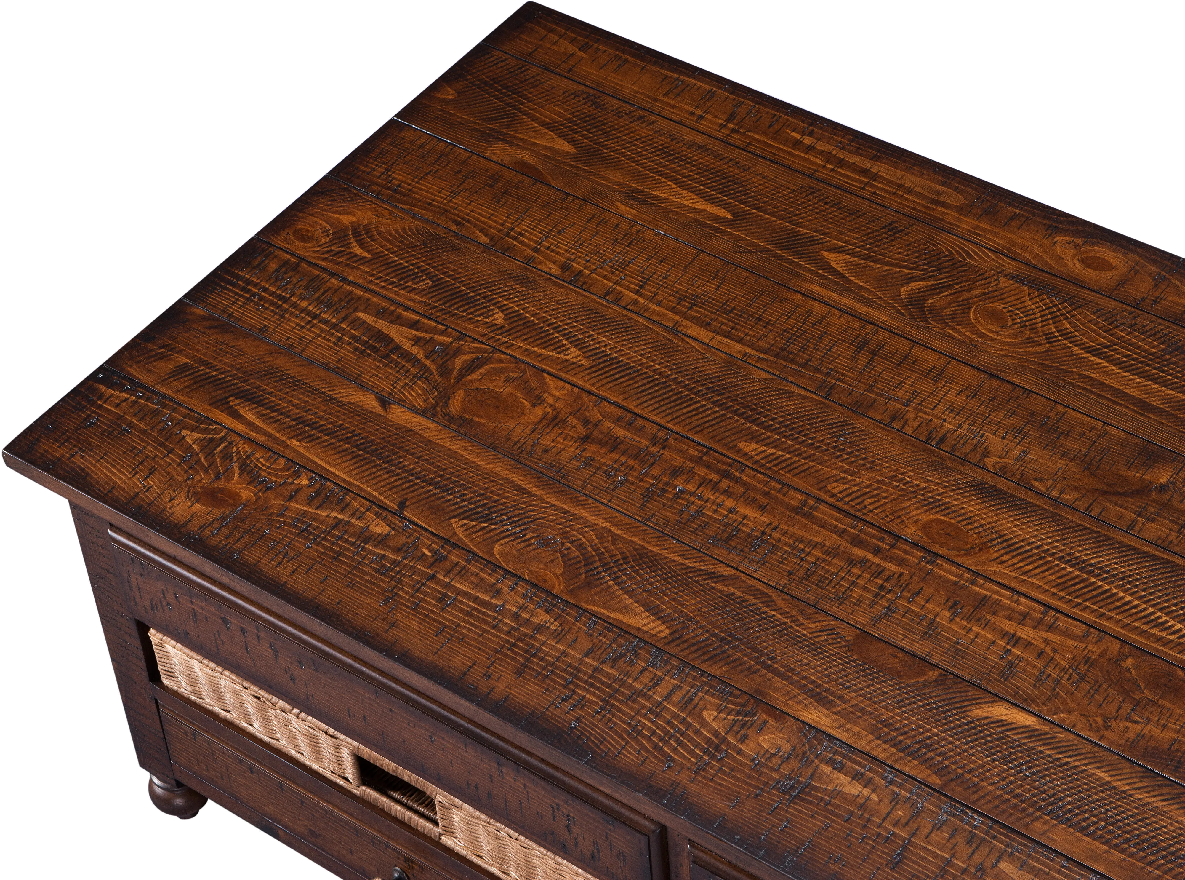 Cottage Lane Brown Lift-top Coffee Table-4
