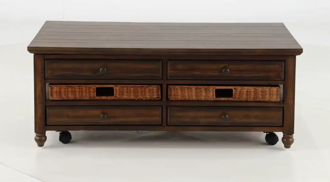 Cottage Lane Brown Lift-top Coffee Table-5